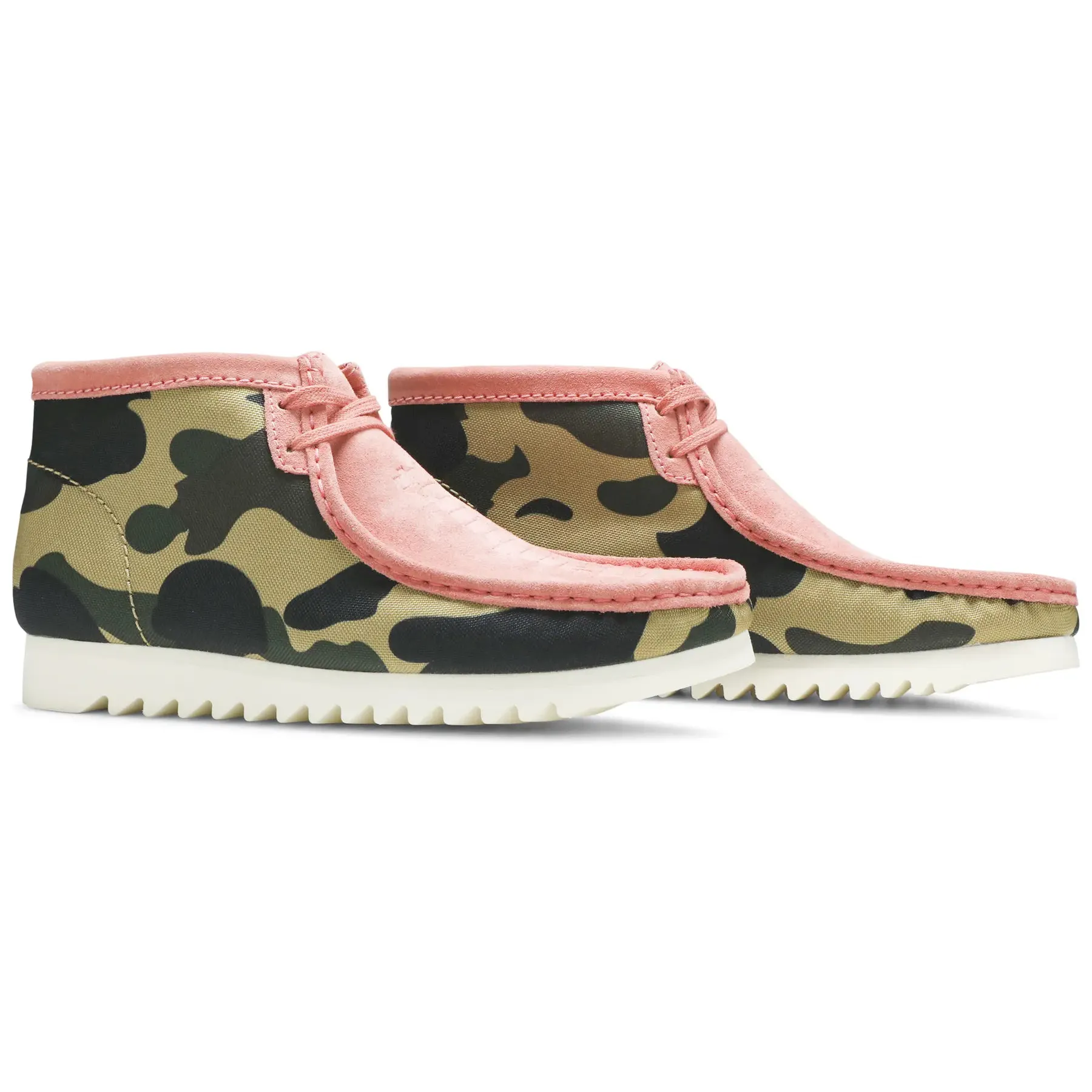 A Bathing Ape x Wallabee 'Coral Combi' - Image 3