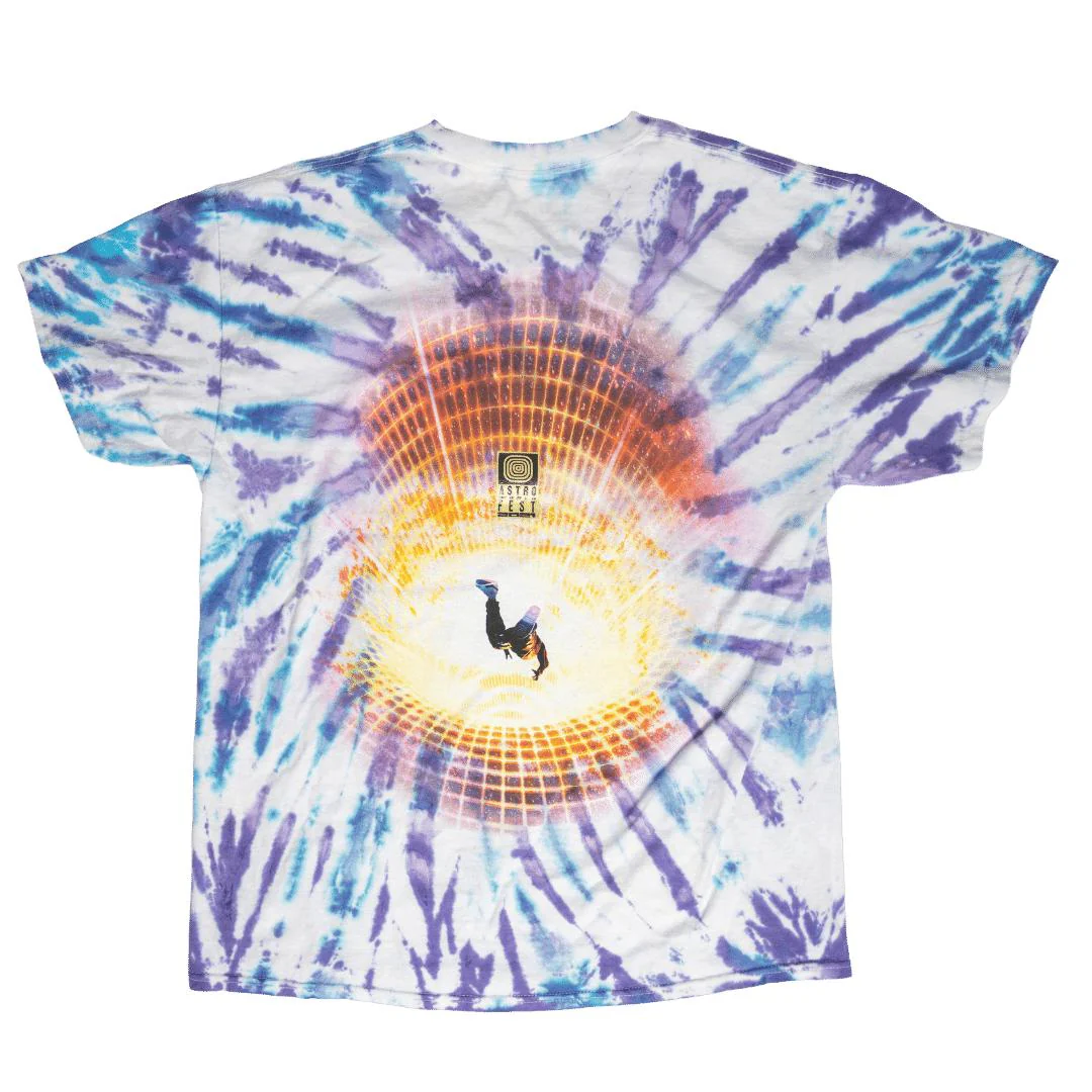 Astroworld Flame Guy Tie Dye tee - Image 2