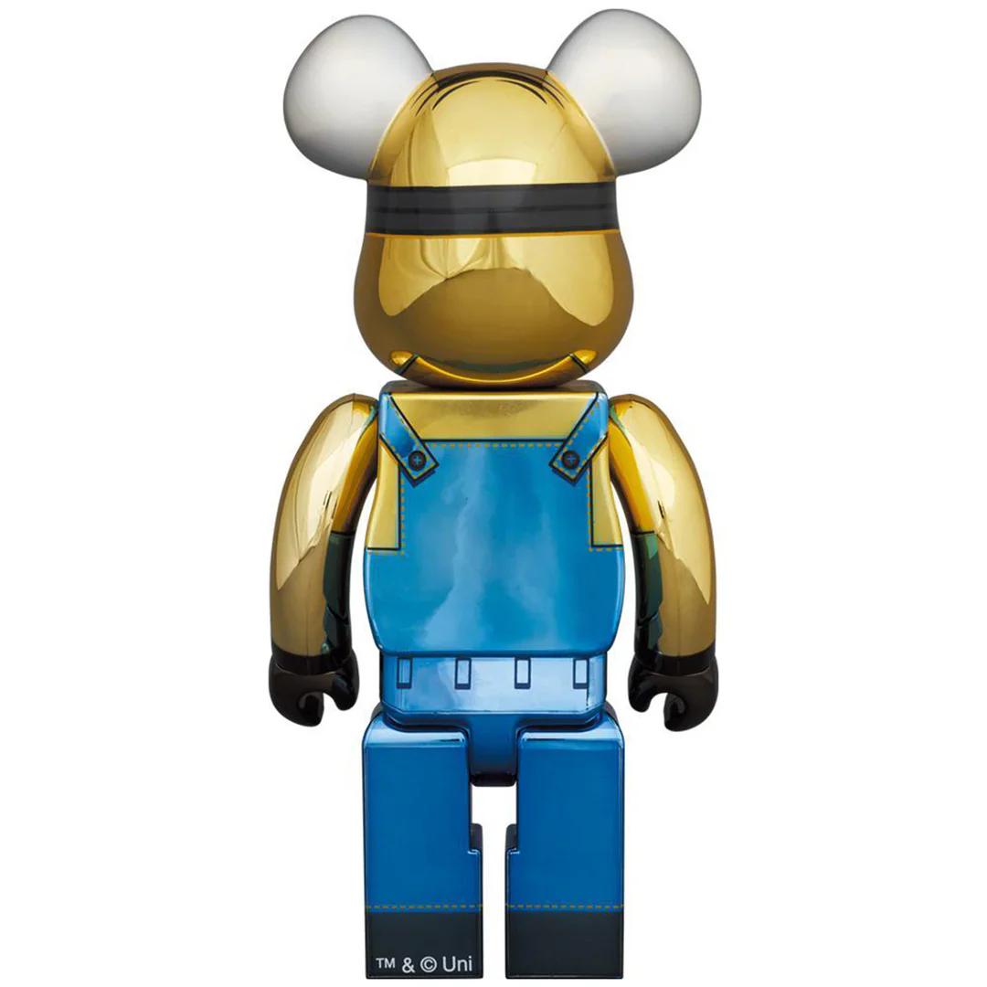 Bearbrick 1000% Minion Dave Chrome Version - Image 2