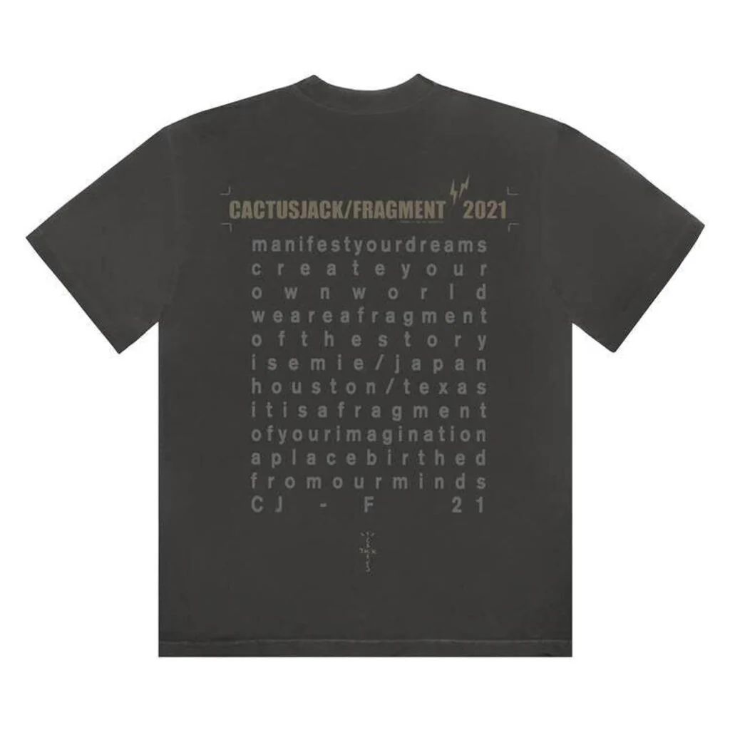 Cactus Jack by Travis Scott x KAWS For Fragment 'Create' T-Shirt - Image 2