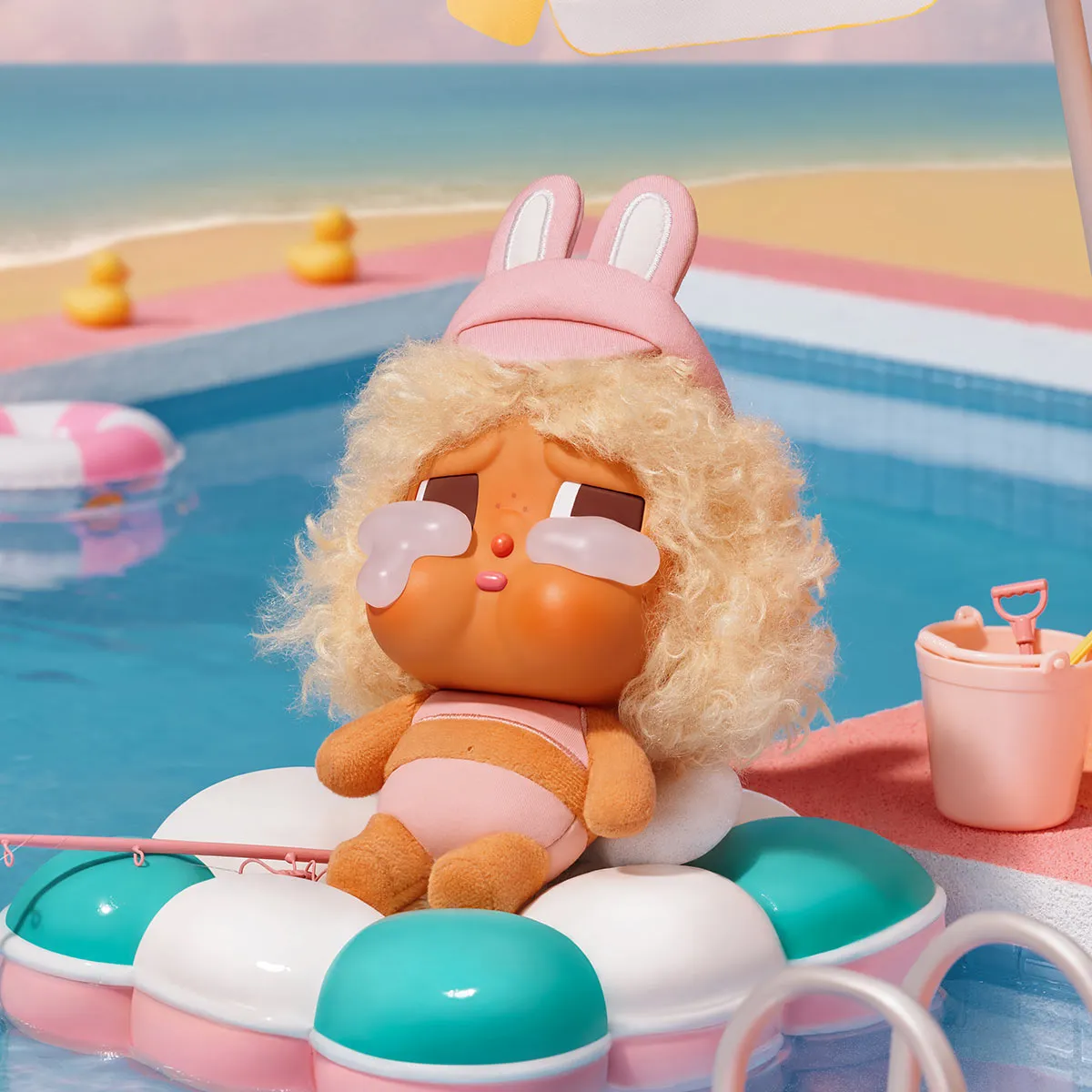 CRYBABY Vacation Mode On Series-Vinyl Plush Pendant Blind Box x 1 - Image 4