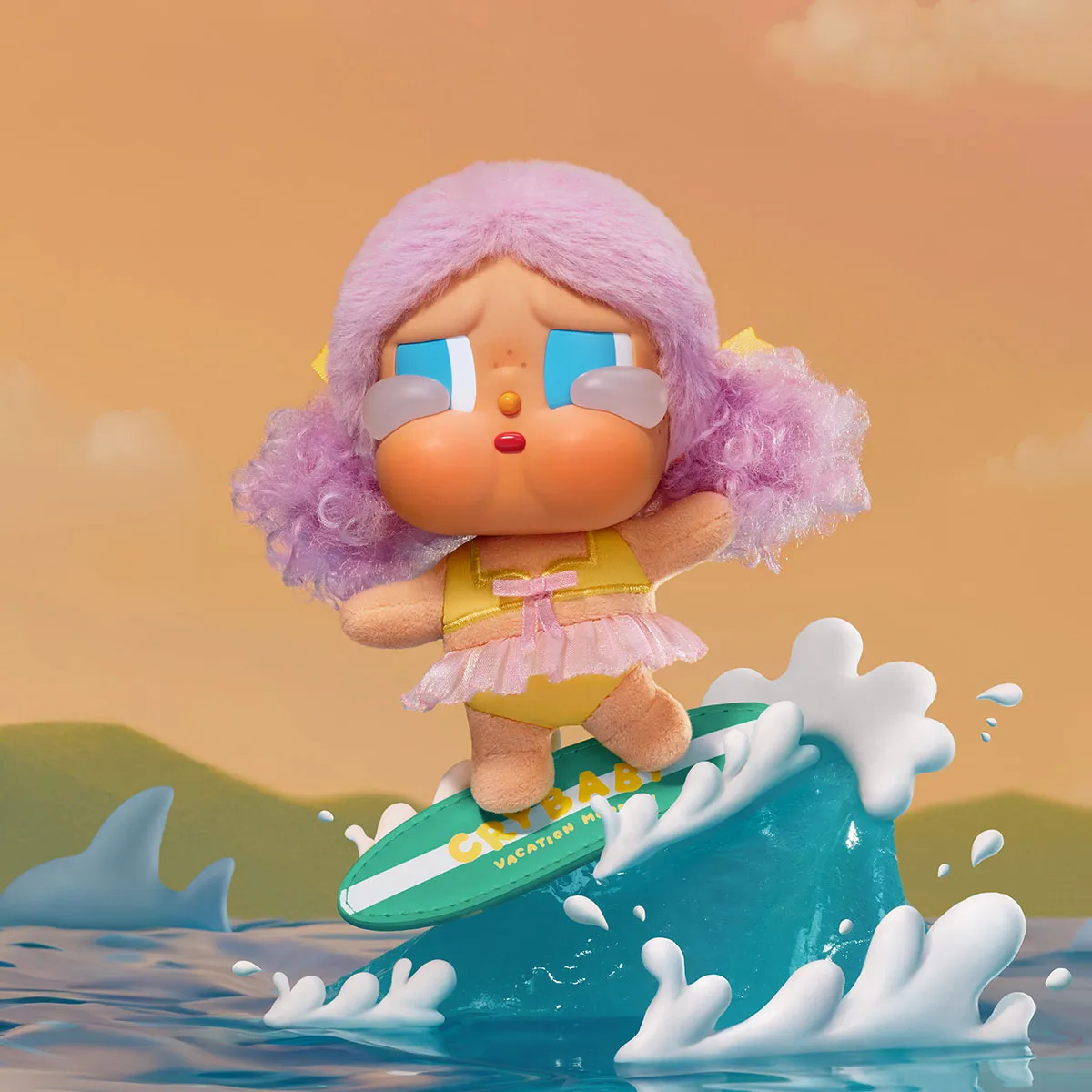 CRYBABY Vacation Mode On Series-Vinyl Plush Pendant Blind Box x 1 - Image 5