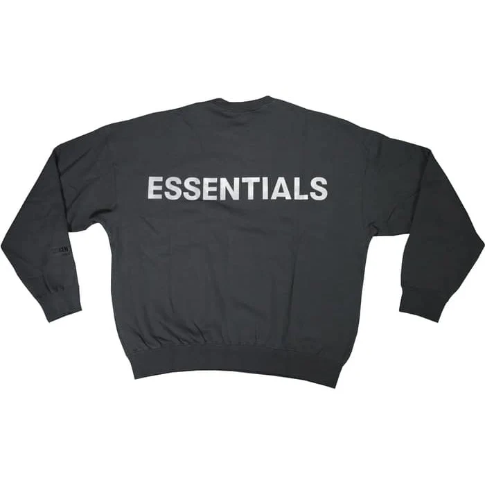 Fear Of God Essentials 3M Logo SS19 Crewneck 'Black' - Image 3