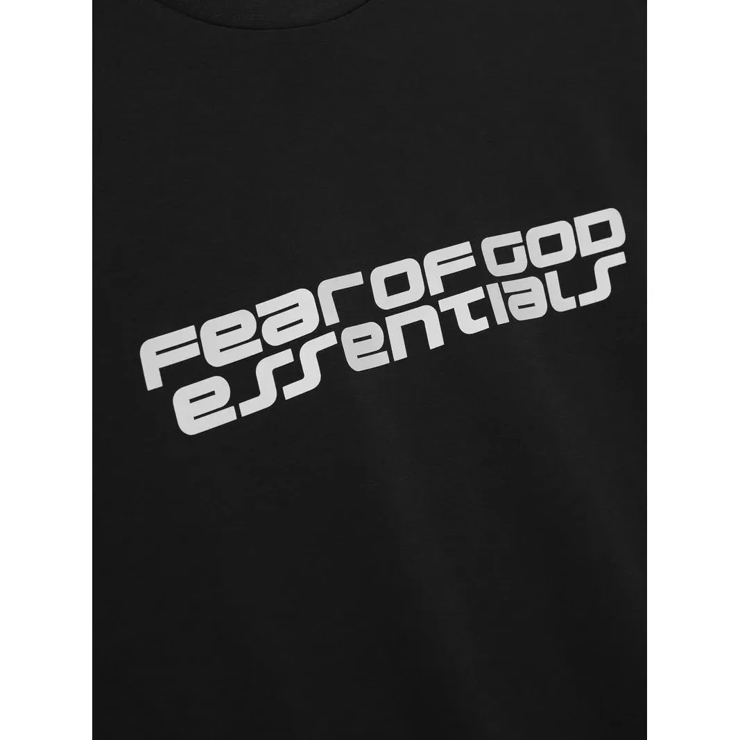 Fear Of God Essentials Ponte 90's T-Shirt 'Black' - Image 3