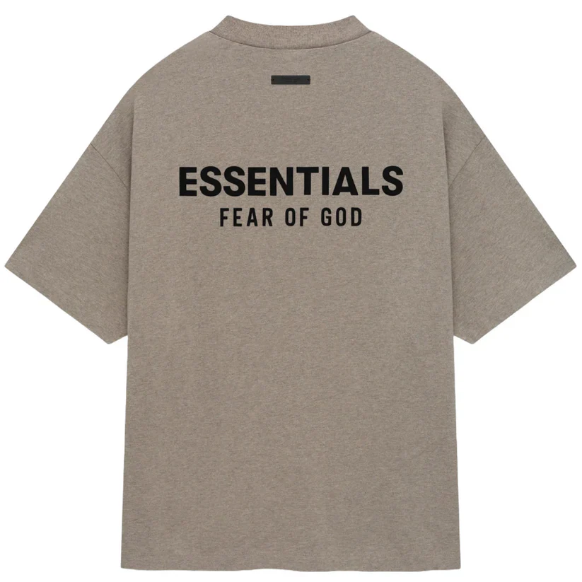 Fear Of God Essentials Holiday 24 T-Shirt 'Dark Heather Oatmeal' - Image 2