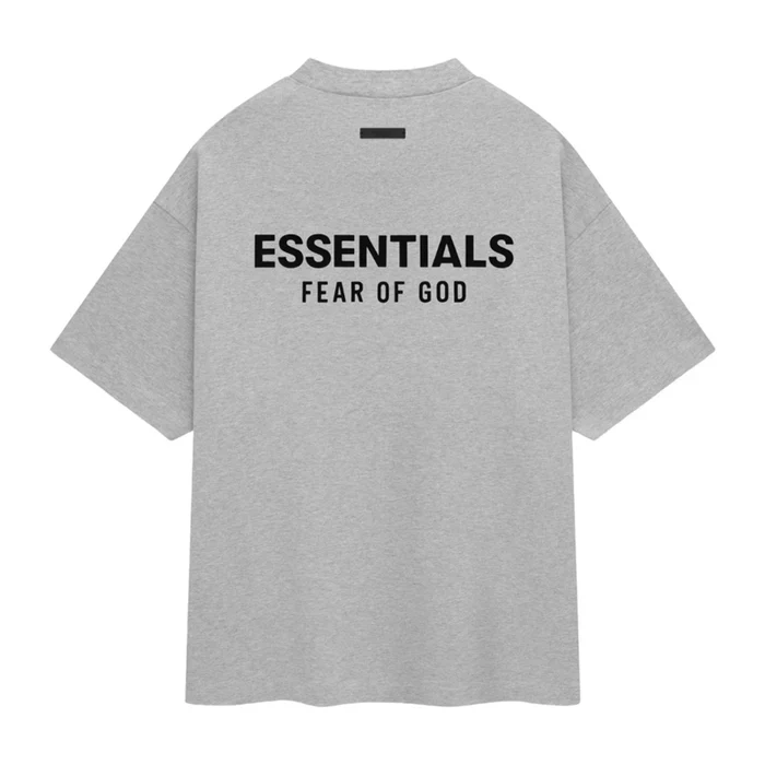 Fear Of God Essentials Holiday 24 T-Shirt 'Light Heather' - Image 2