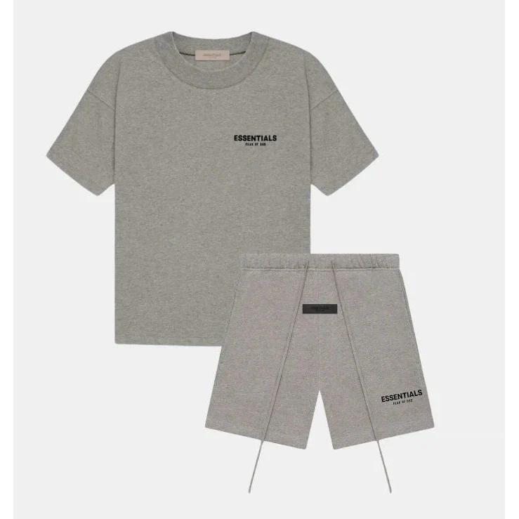 Fear Of God Essentials 'Dark Oatmeal' Shorts Summer Set