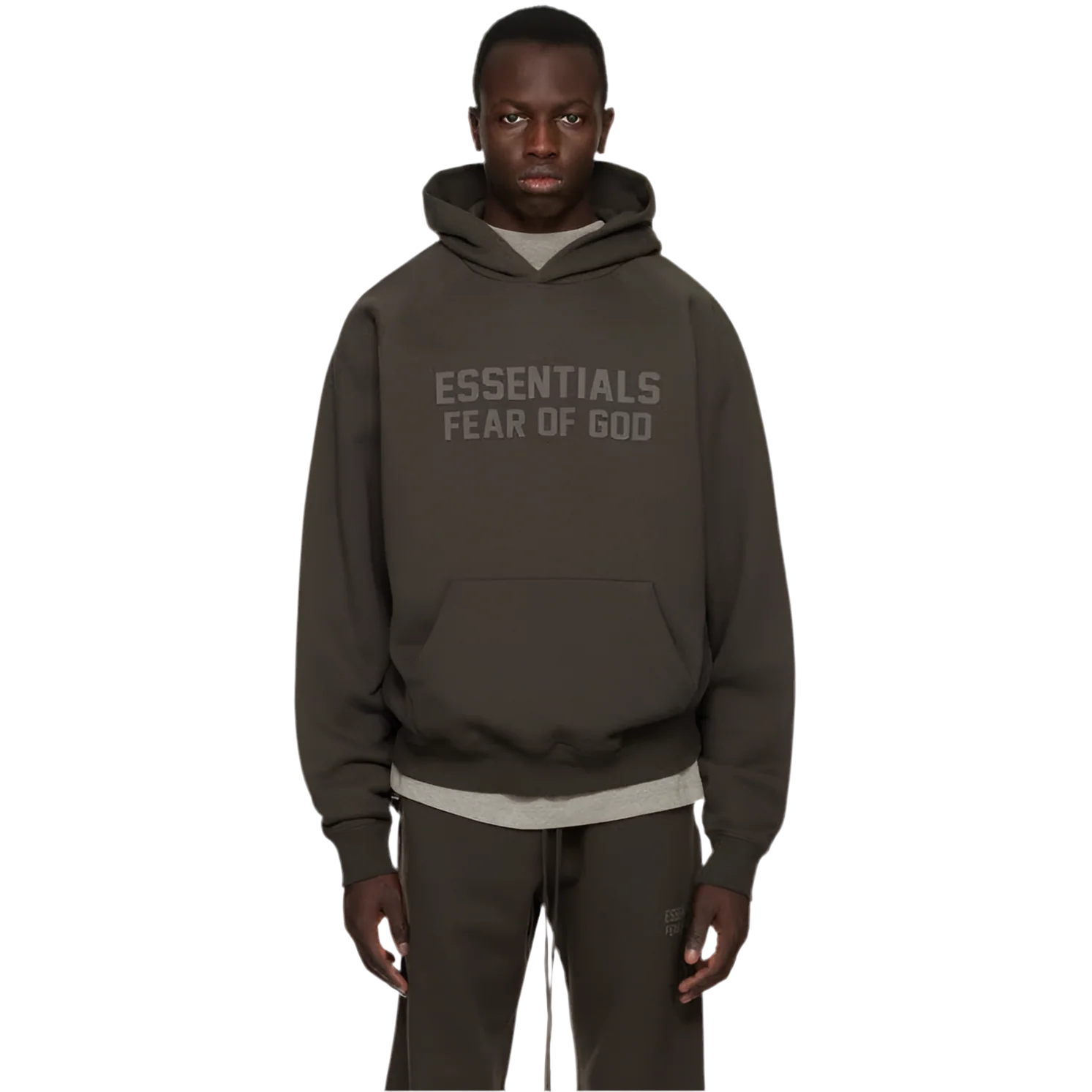 Fear Of God Essentials Hoodie 'Off Black'