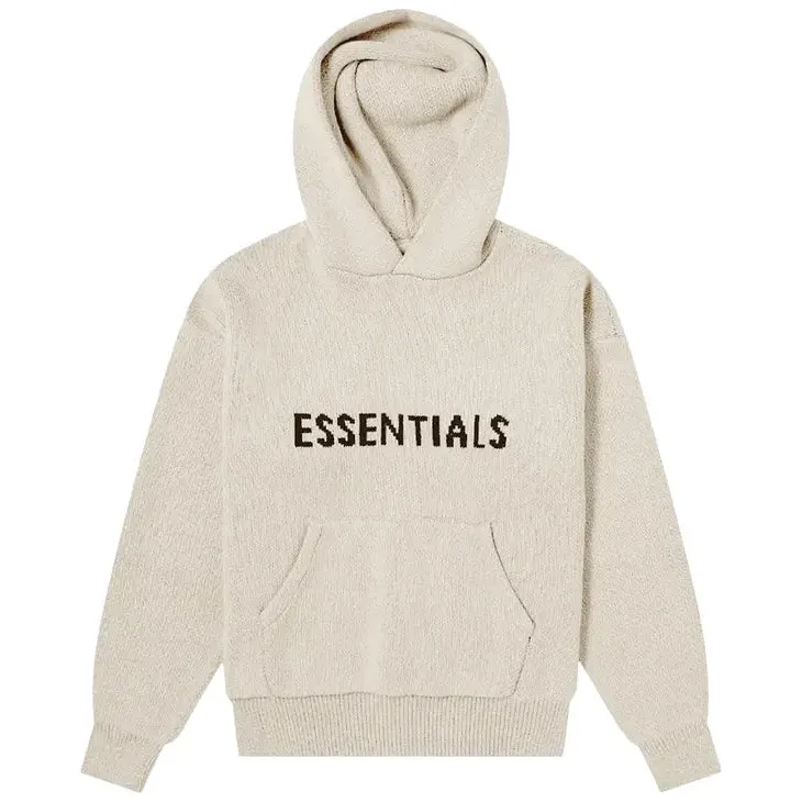 Fear Of God Essentials Knit SS21 Hoodie 'Stone"