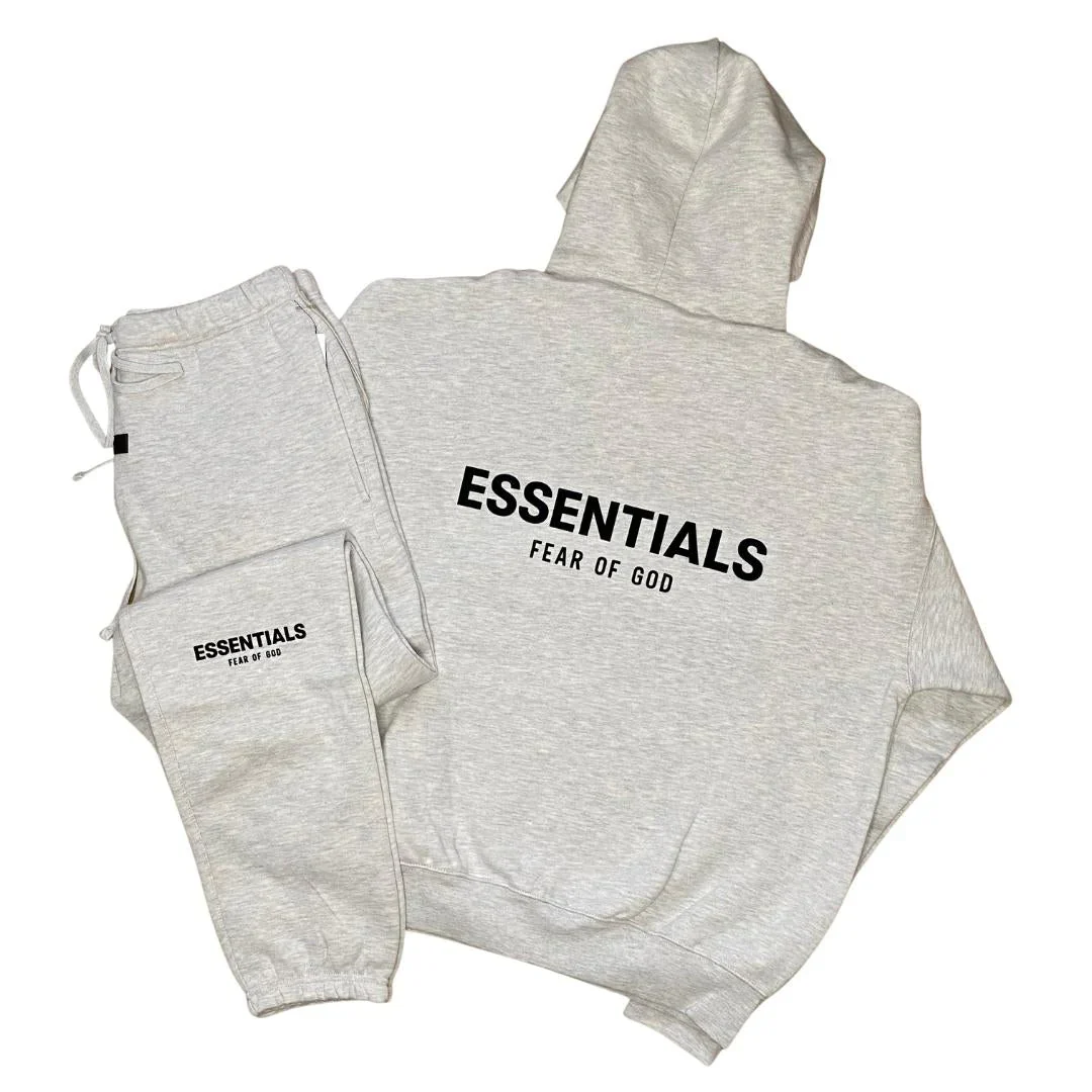 Fear Of God Essentials 'Light Oatmeal' Tracksuit SS22 - Image 2