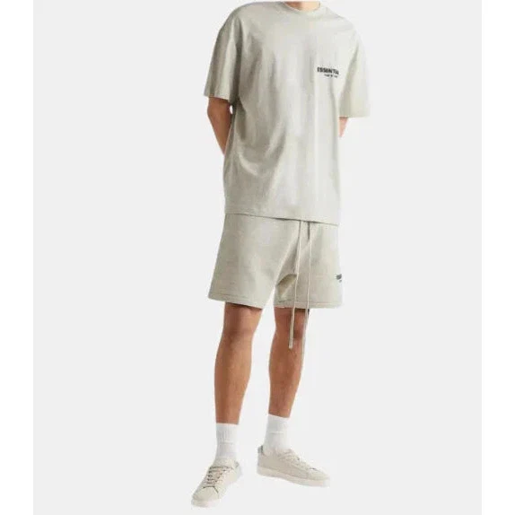 Fear Of God Essentials 'Light Oatmeal' Shorts summer Set - Image 3
