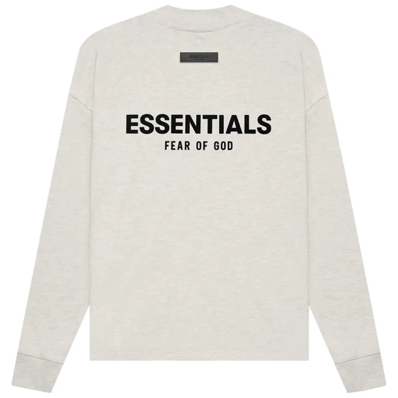Fear of God Essentials Long-Sleeve T-Shirt 'Light Oatmeal' - Image 2