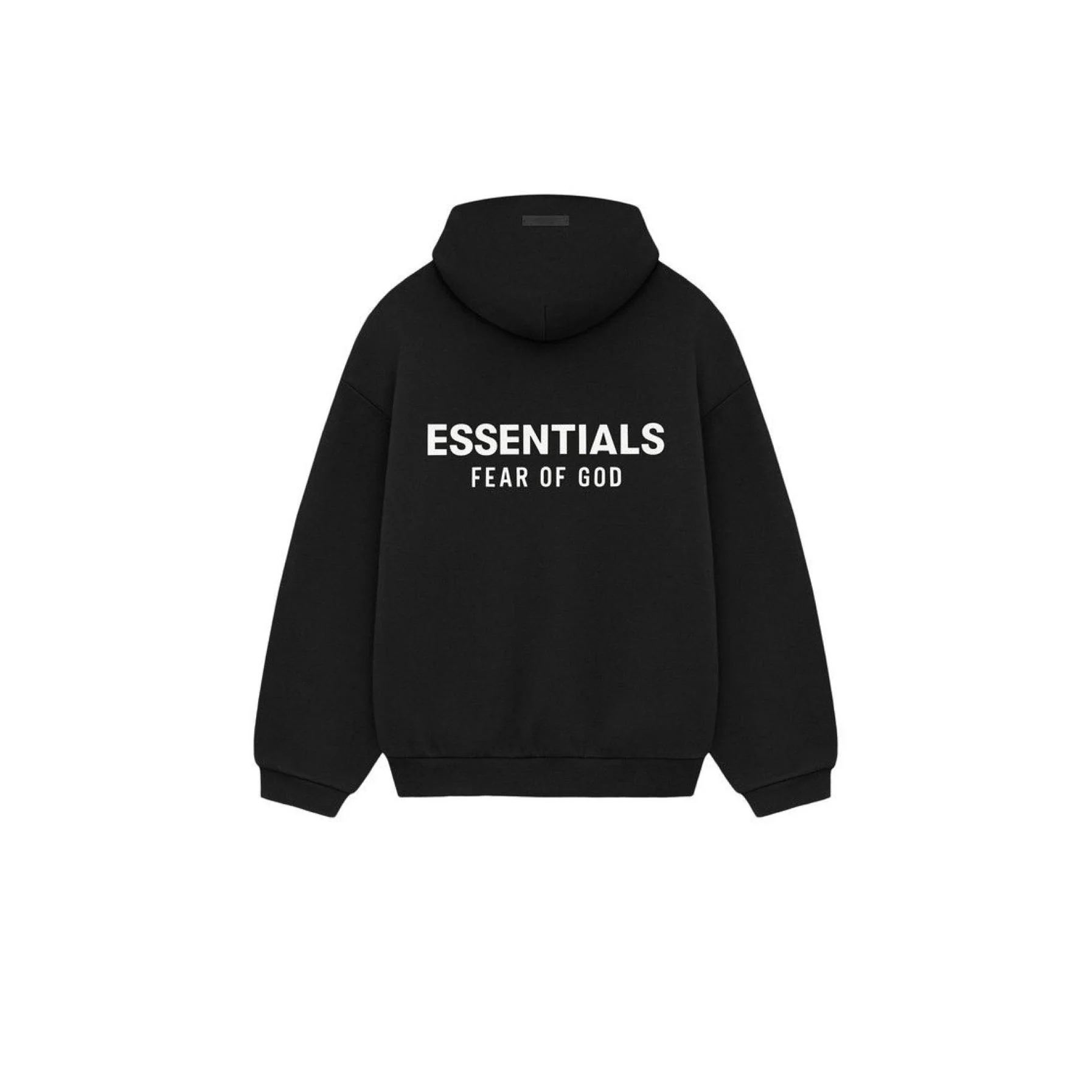 Fear Of God Essentials Pull-Over Hoodie 2024 “Jet Black” - Image 2