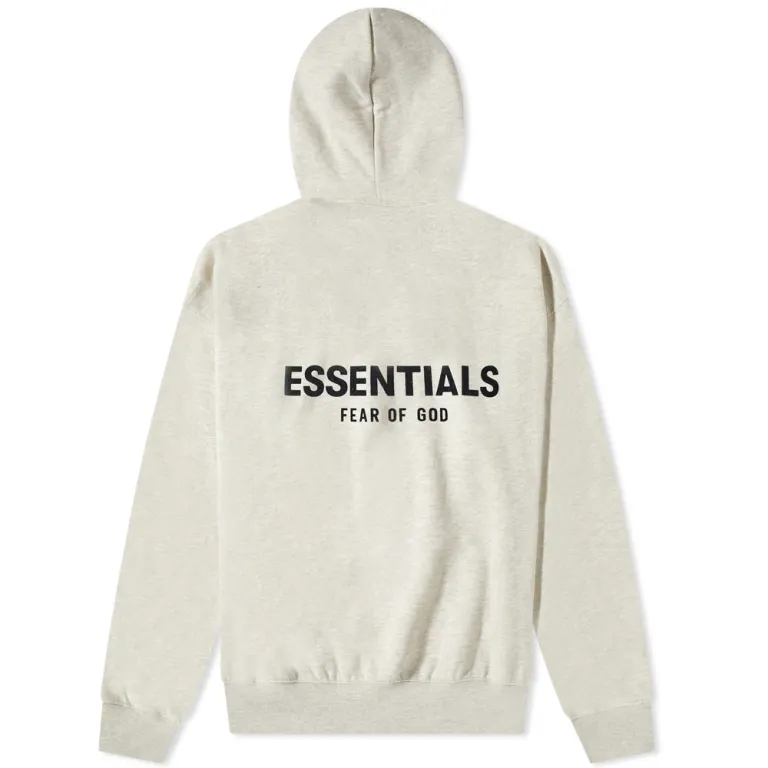 Fear Of God Essentials Pull-Over Hoodie Core 'Light Oatmeal' 2.0 - Image 3