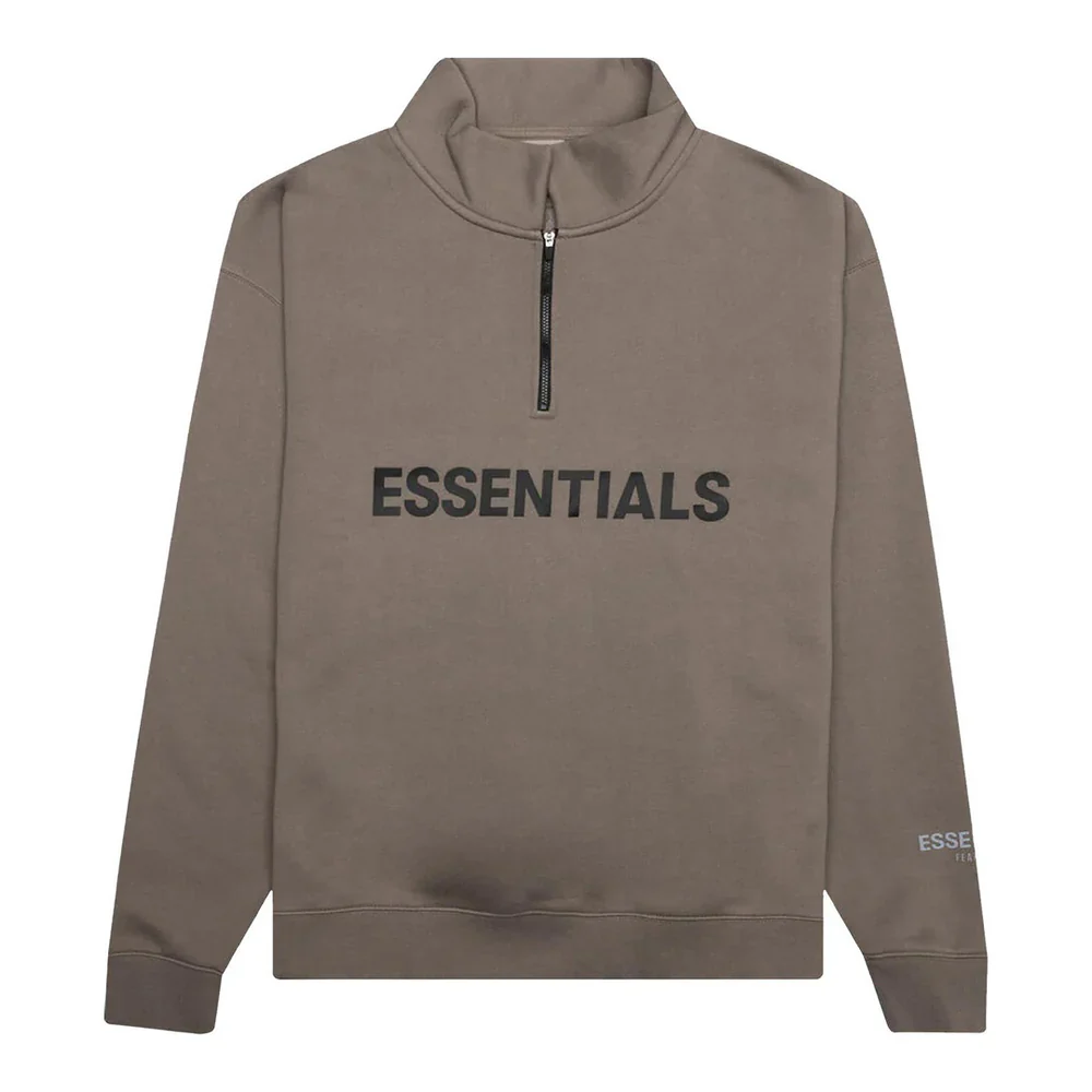 Fear Of God Essentials SS20 3D Silicon Half-Zip 'Taupe'
