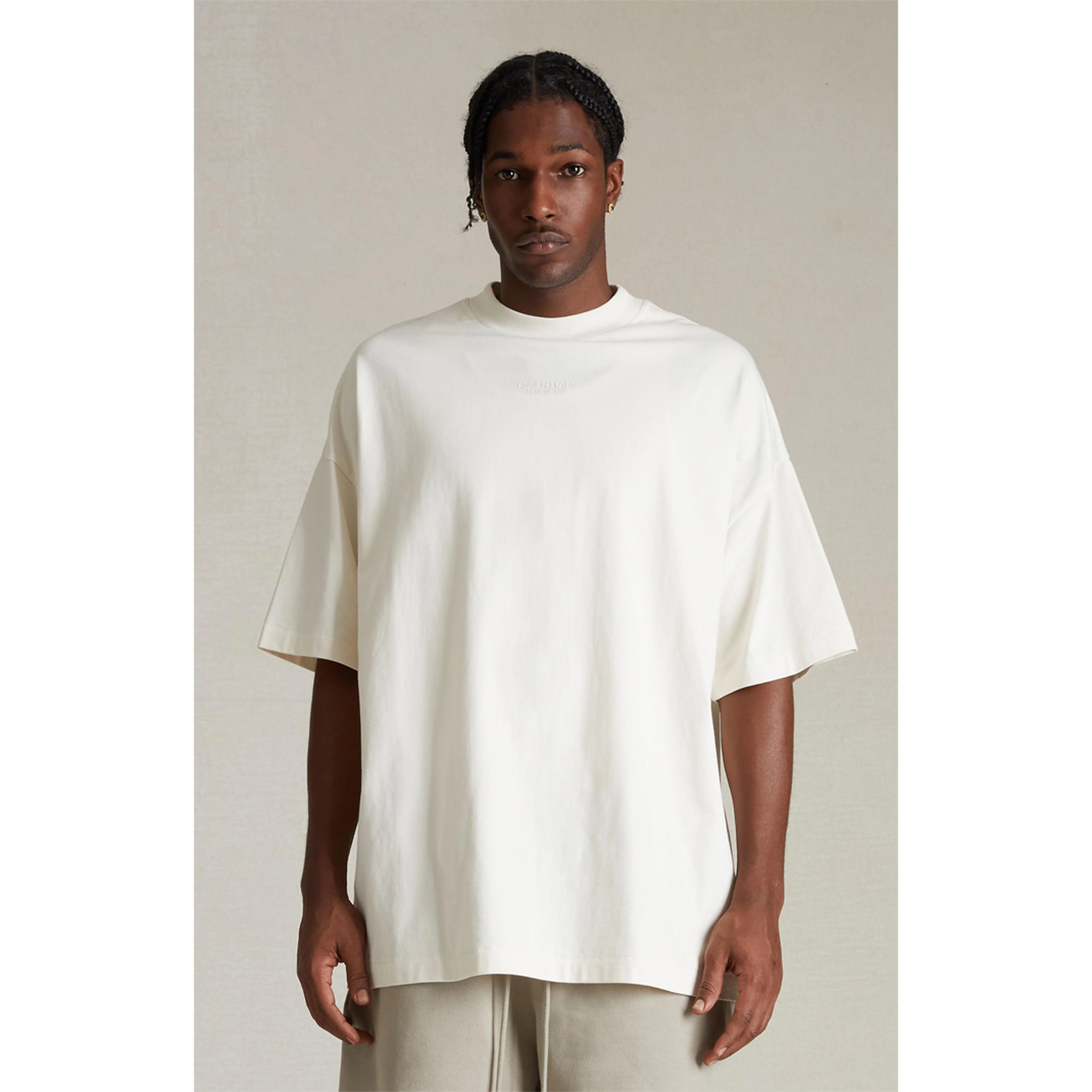 Fear Of God Essentials T-Shirt 'Cloud Dancer' - Image 3