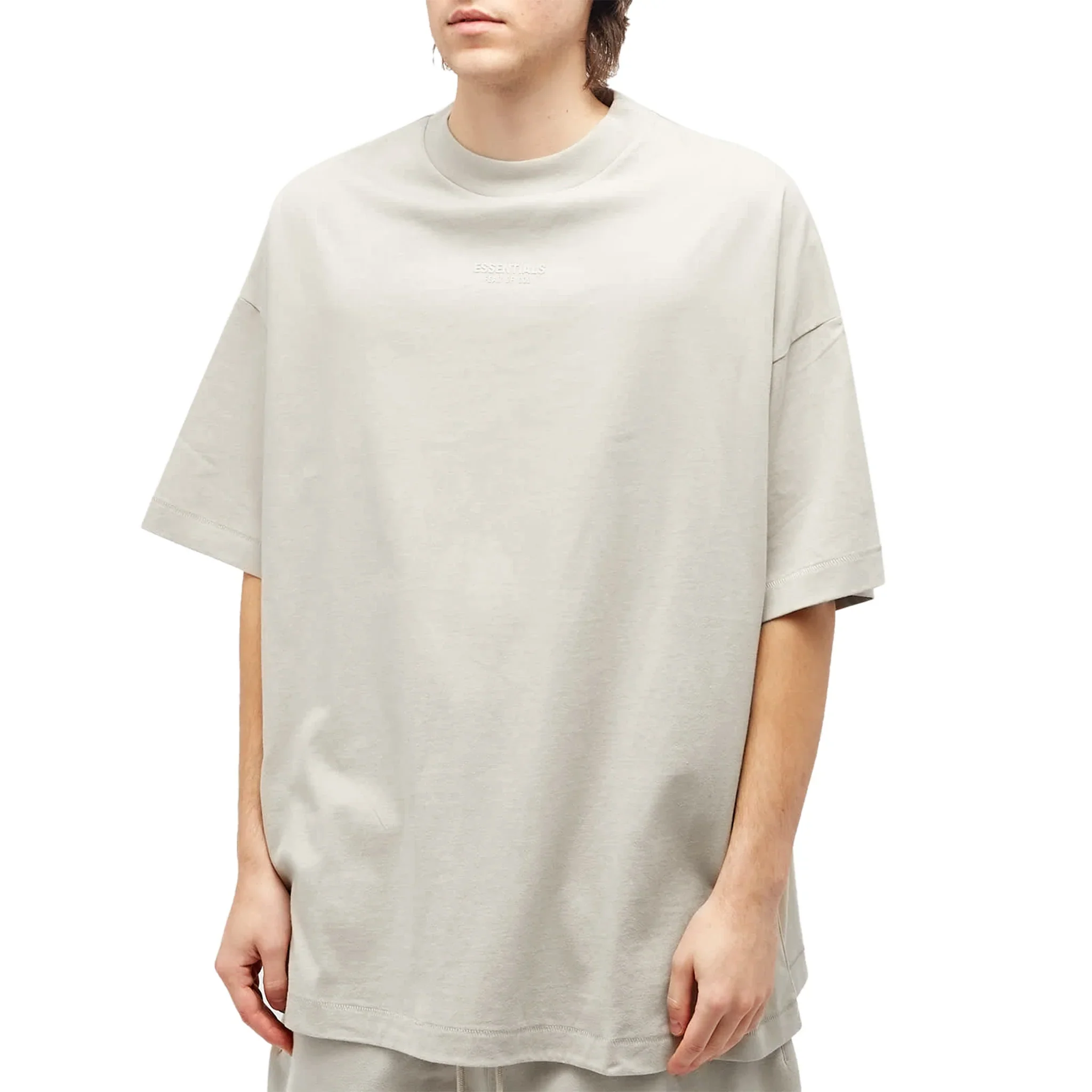 Fear Of God Essentials T-Shirt 'Silver Cloud' - Image 3