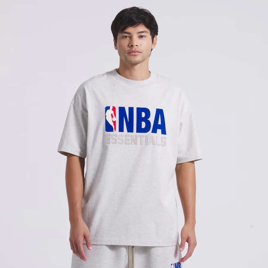 Fear of God Essentials x NBA T-Shirt 'Grey' - Image 3