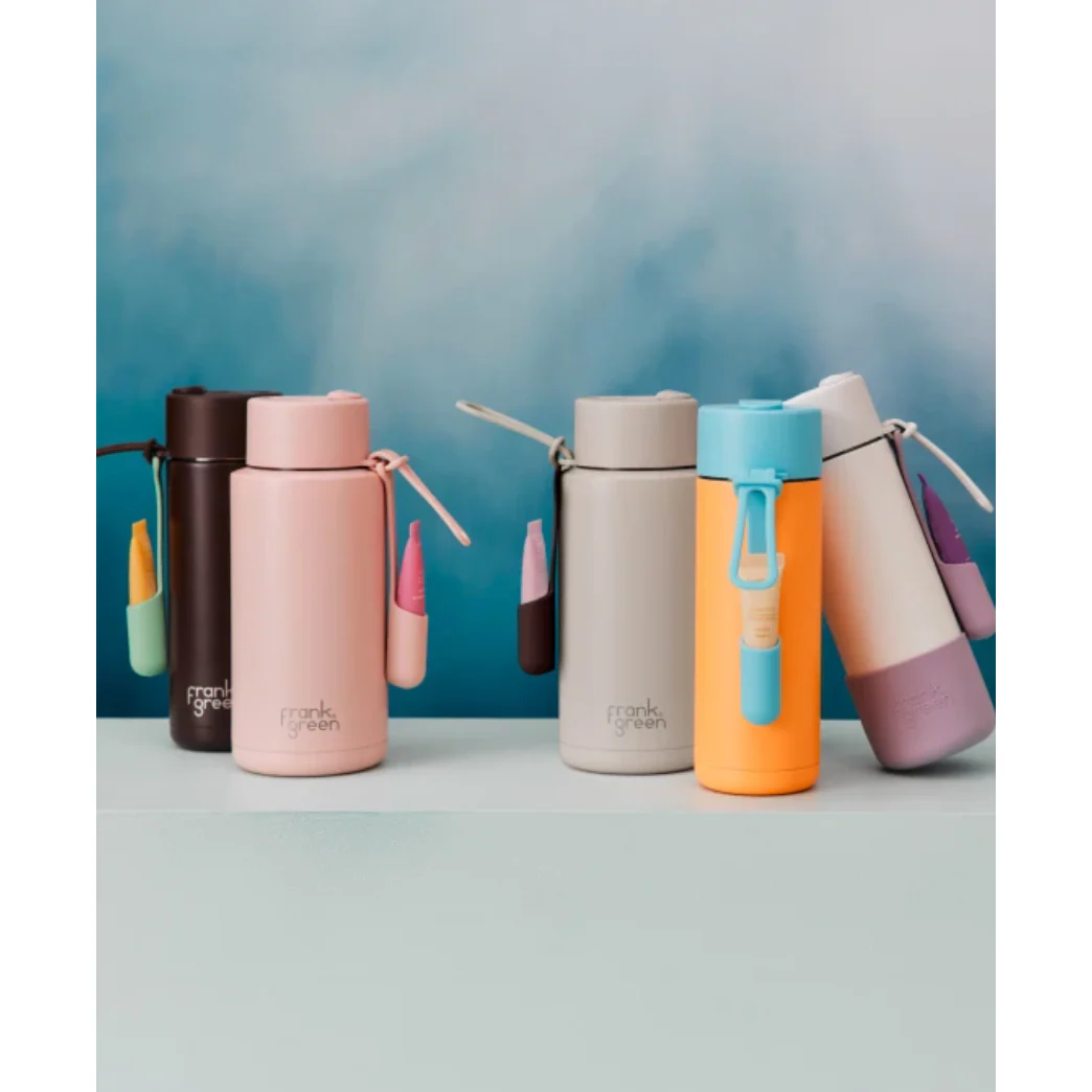 Frank Green Ceramic Reusable 1L Bottle + Lip Gloss Holder Set 'Blush' - Image 3