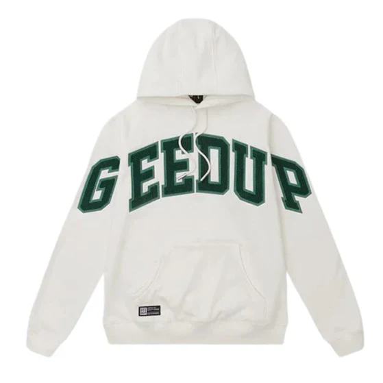 Geedup Co Team Logo Hoodie - White/Green