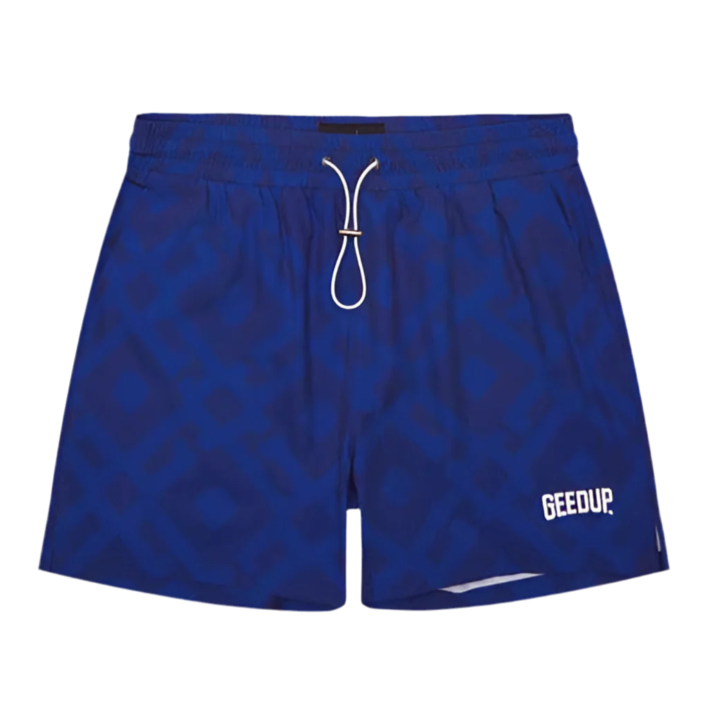 Geedup G Monogram Swim Shorts Royal Blue