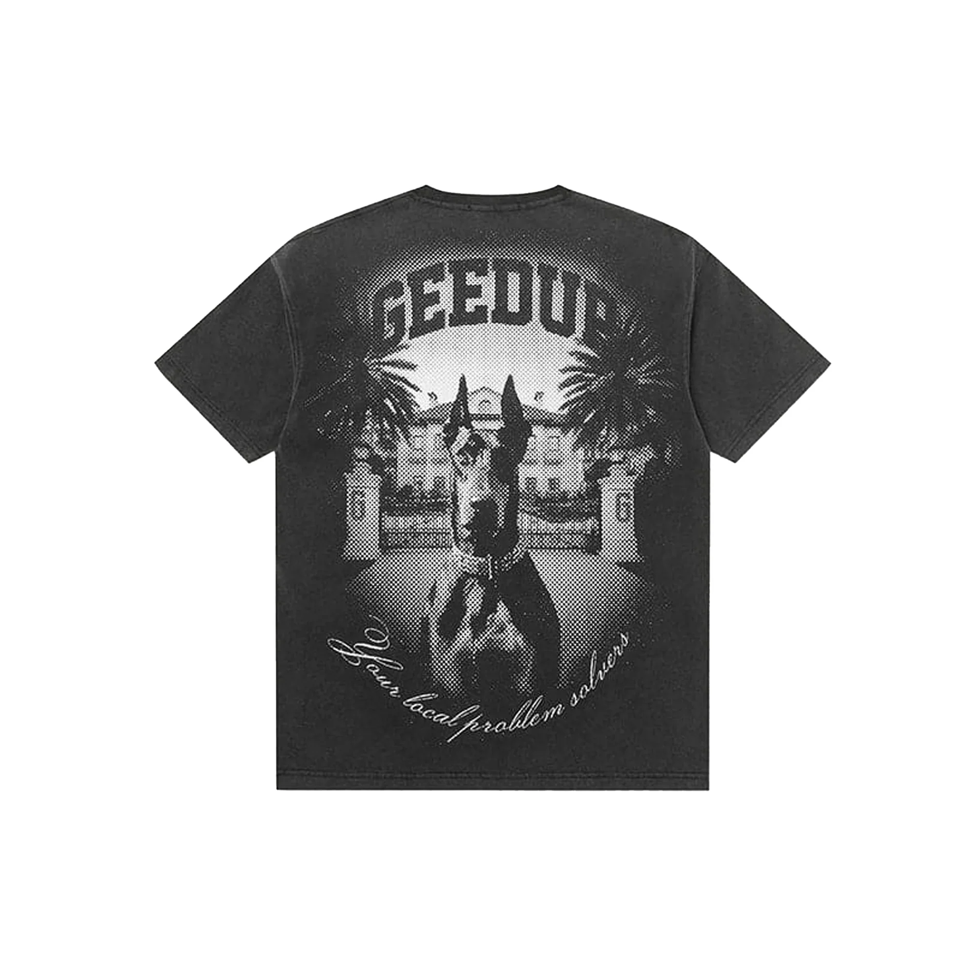 Geedup L.P.S Dobermann T-Shirt 'Washed Black' - Image 2