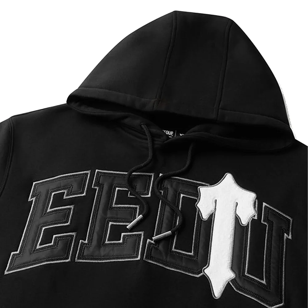 Geedup x Trapstar Team Logo x Irongate T Hoodie 'Black White' - Image 2