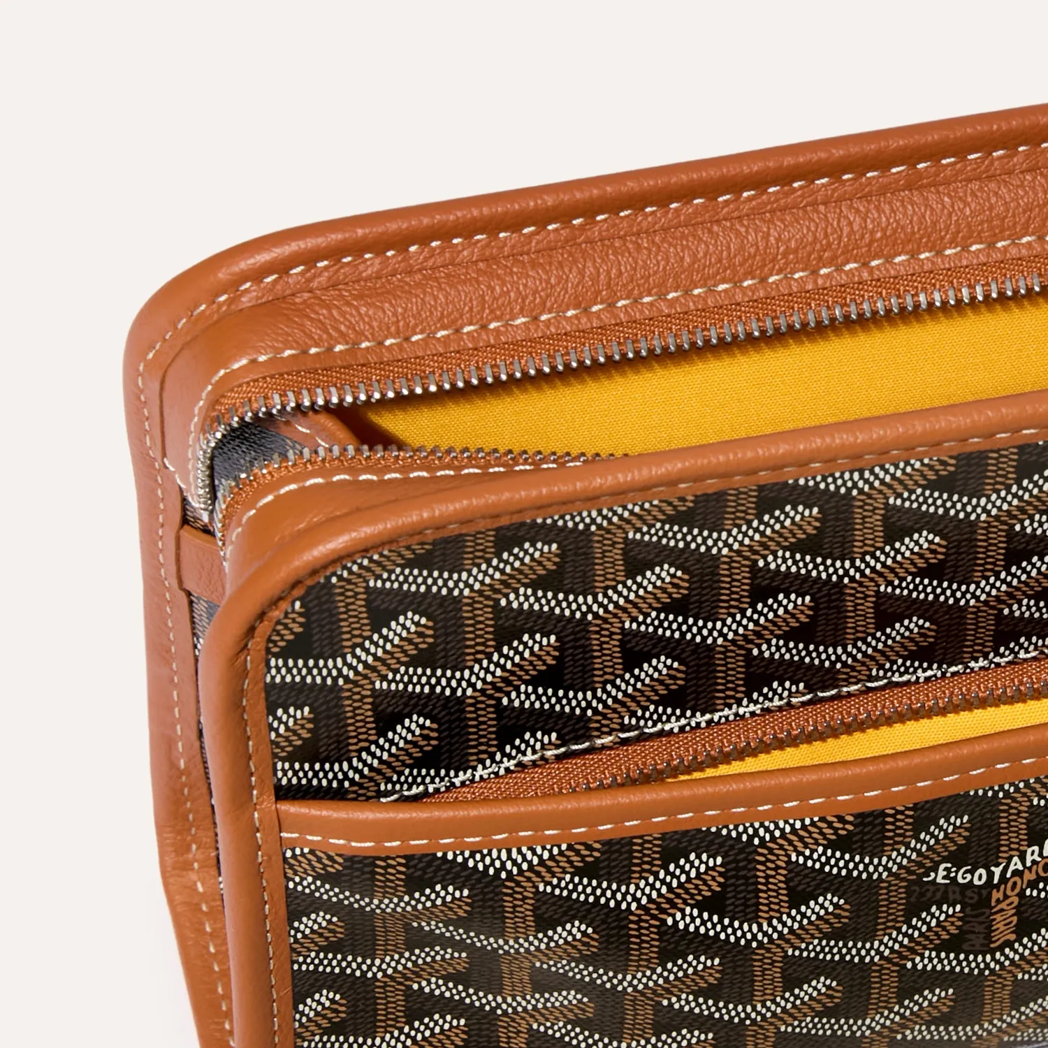 Goyard Jouvence PM Toiletry Bag 'Black & Tan' - Image 3
