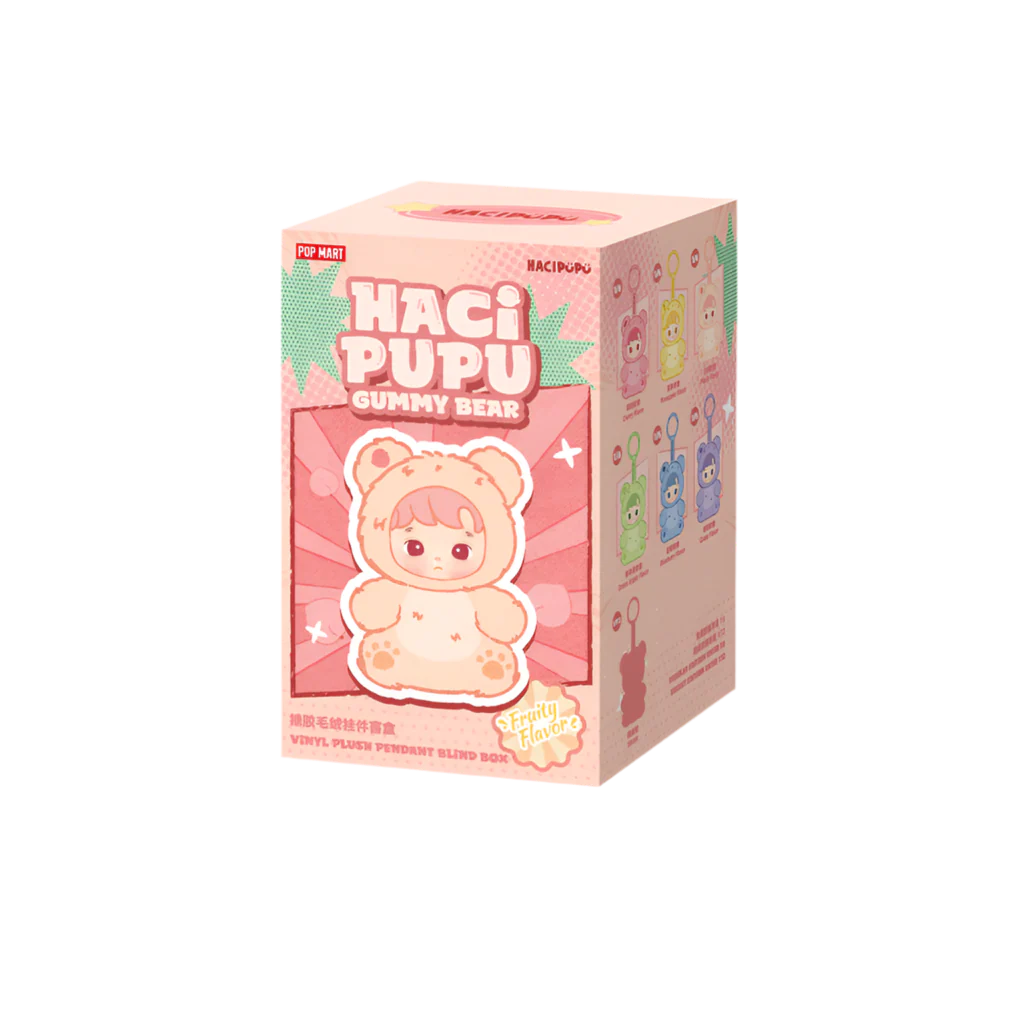 HACIPUPU Gummy Bear Series-Vinyl Plush Pendant Blind Box x 1