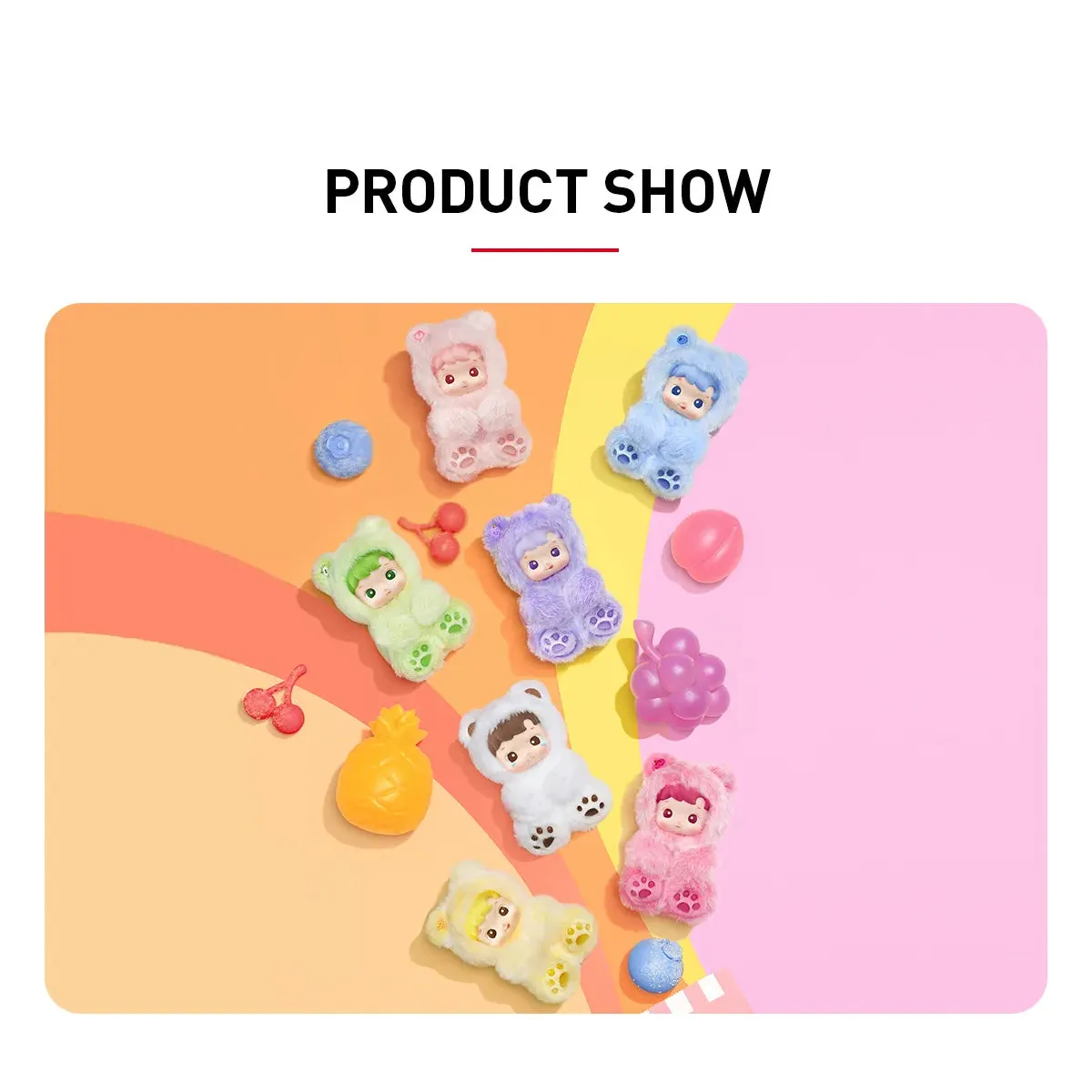 HACIPUPU Gummy Bear Series-Vinyl Plush Pendant Blind Box x 1 - Image 3
