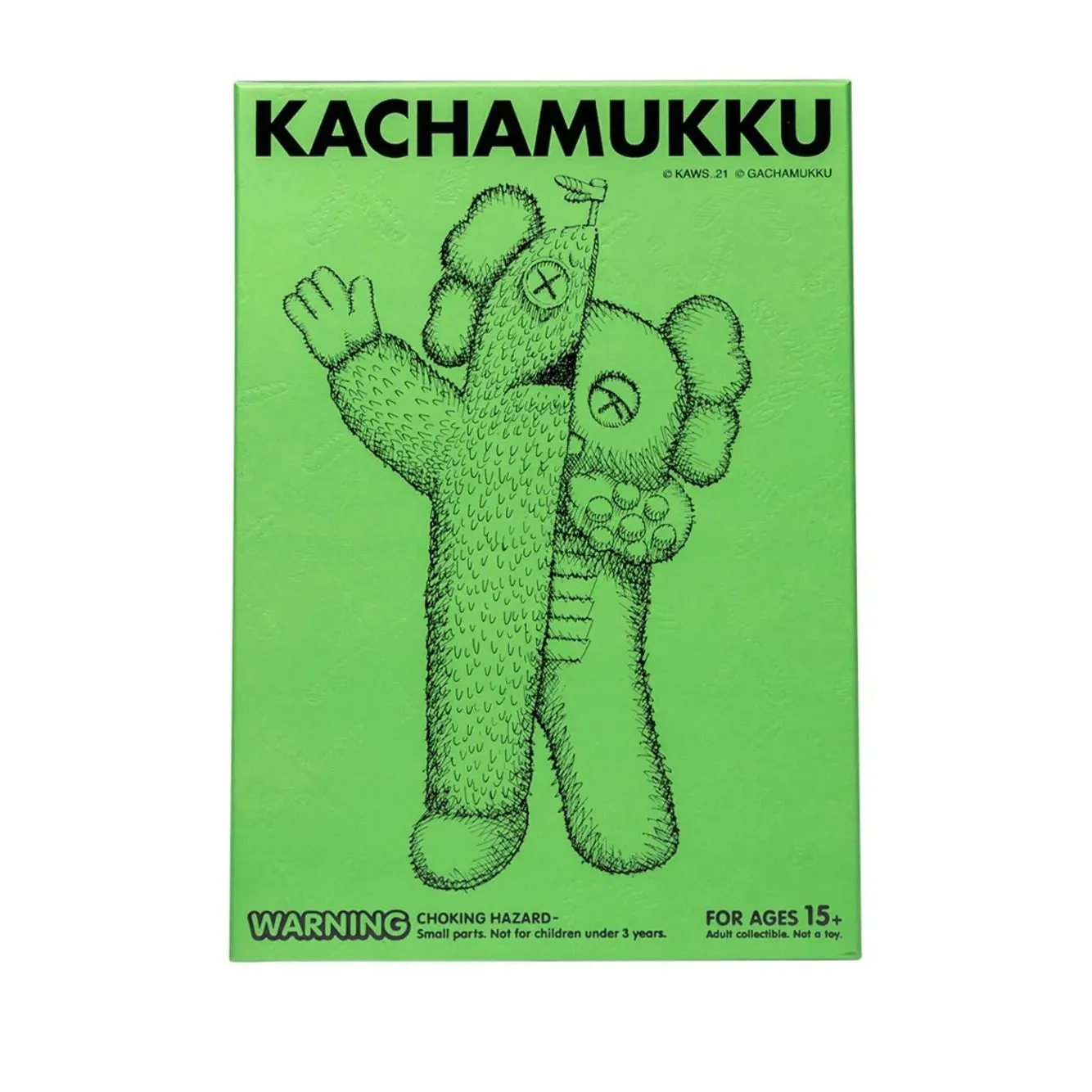 KAWS KACHAMUKKU Vinyl Figure Green/Red - Image 4