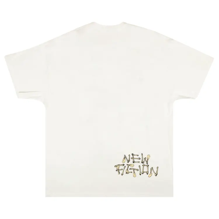 KAWS Skeleton New Fiction T-Shirt 'White' - Image 2