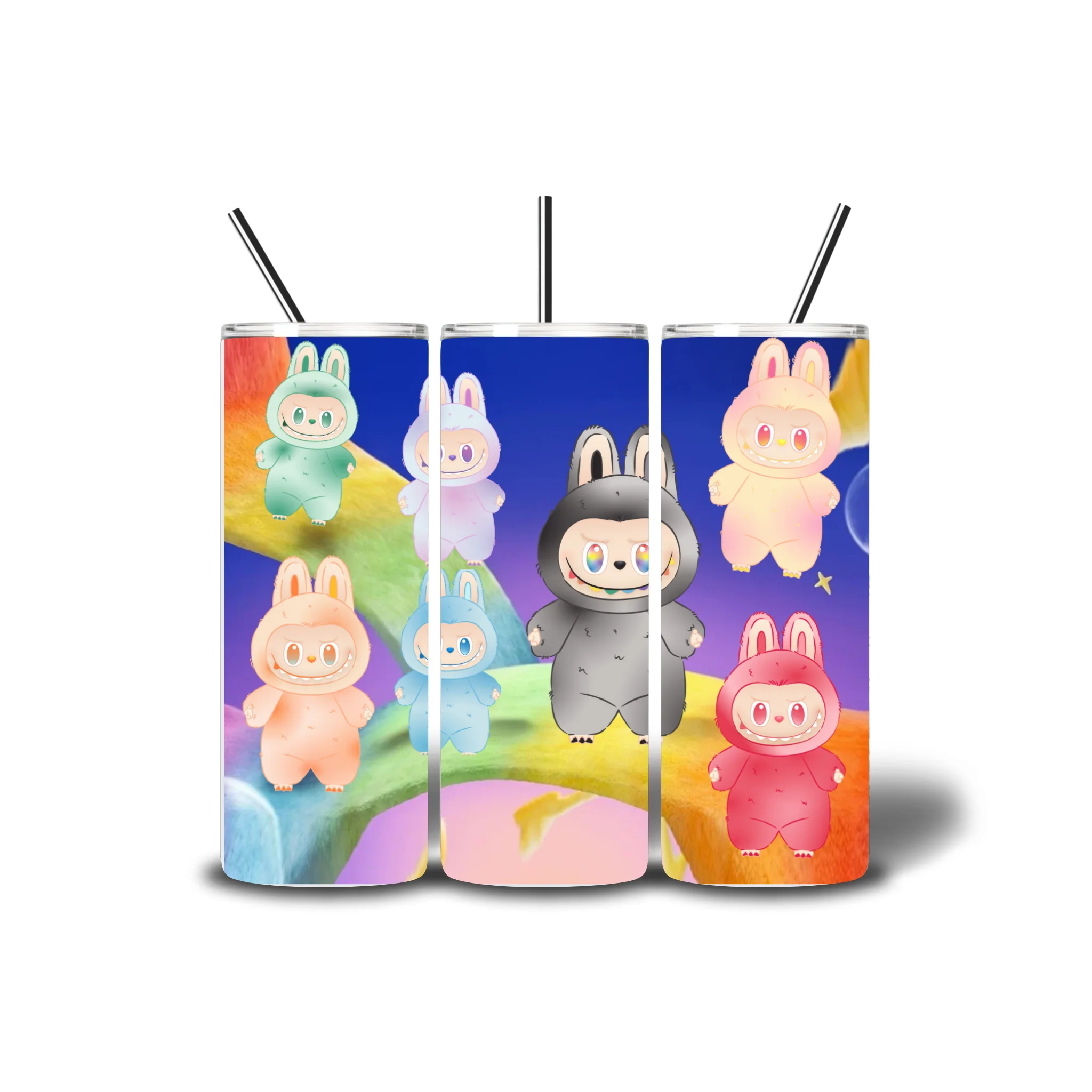 Labubu Big Into Energy Series Sublimation Bottle - Image 2