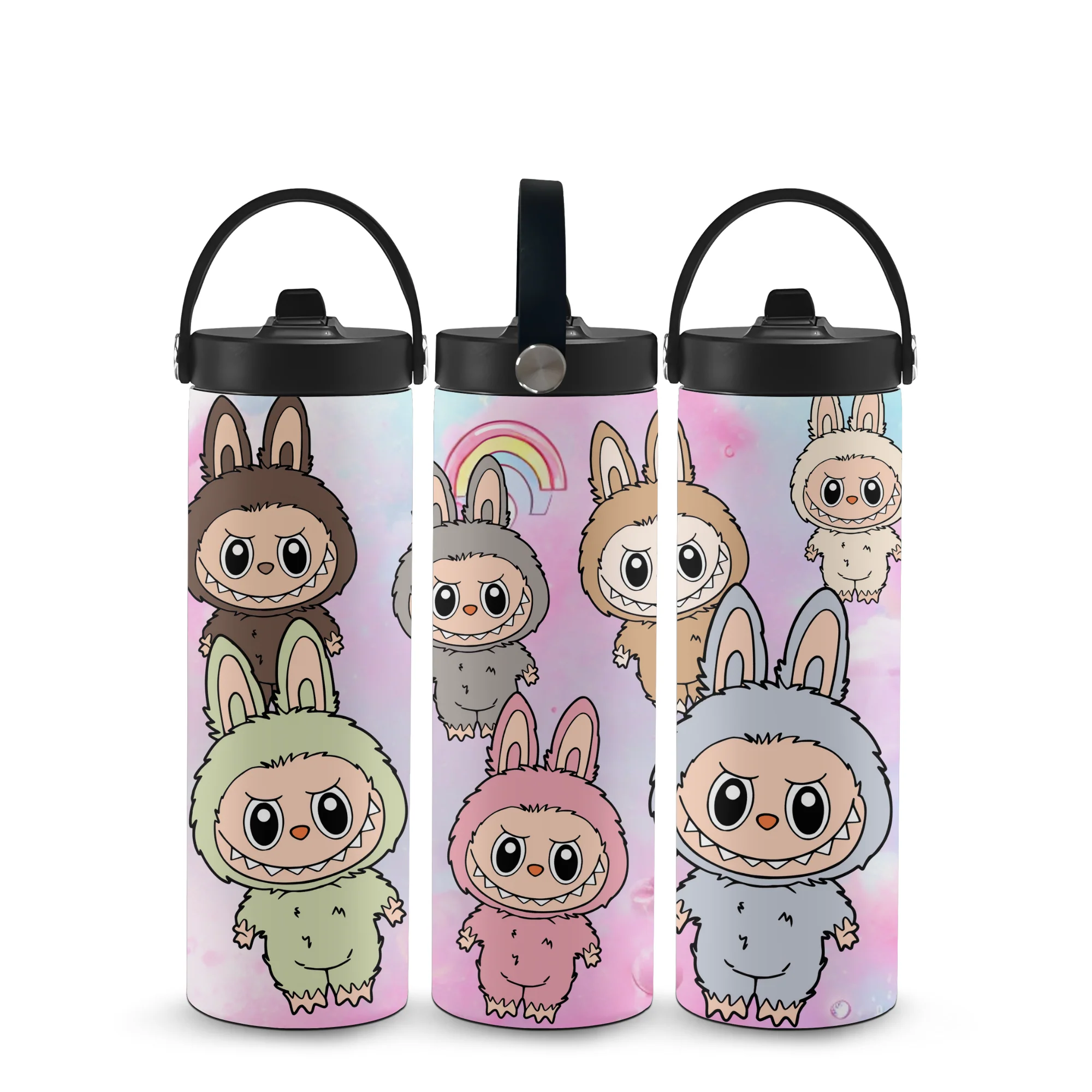 Labubu Macaron Series Sublimation Bottle