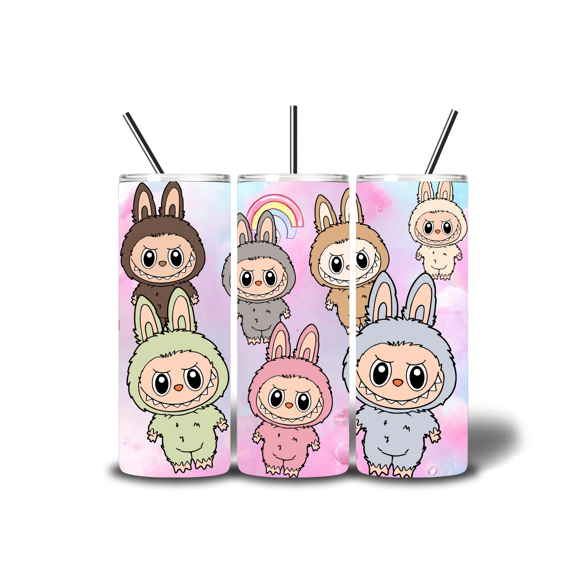 Labubu Macaron Series Sublimation Bottle - Image 2