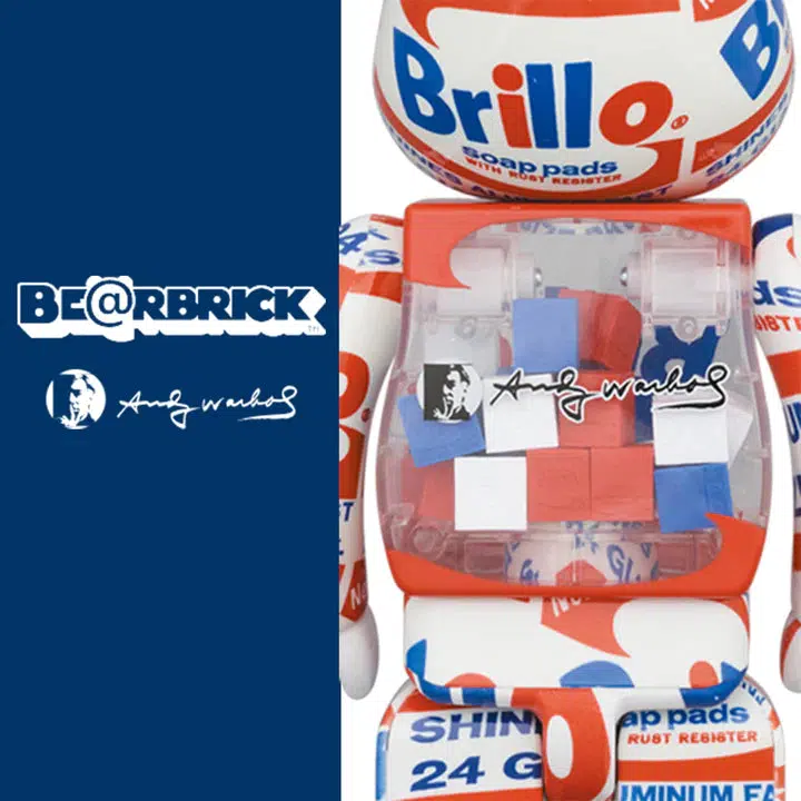 Medicom Toy x Andy Warhol Brillo Be@rbrick 100% and 400% figure set - Image 2