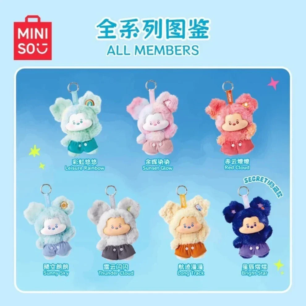 Miniso Disney Mickey Head In Clouds Vinyl Plush Pendant Blind Box - Image 2