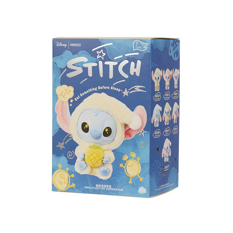 Miniso Disney Stitch Eat Something Before You Sleep Vinyl Series Blind Box x 6 - Image 2