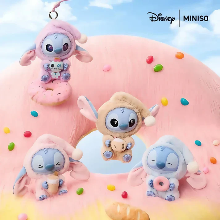 Miniso Disney Stitch Eat Something Before You Sleep Vinyl Series Blind Box x 6 - Image 7