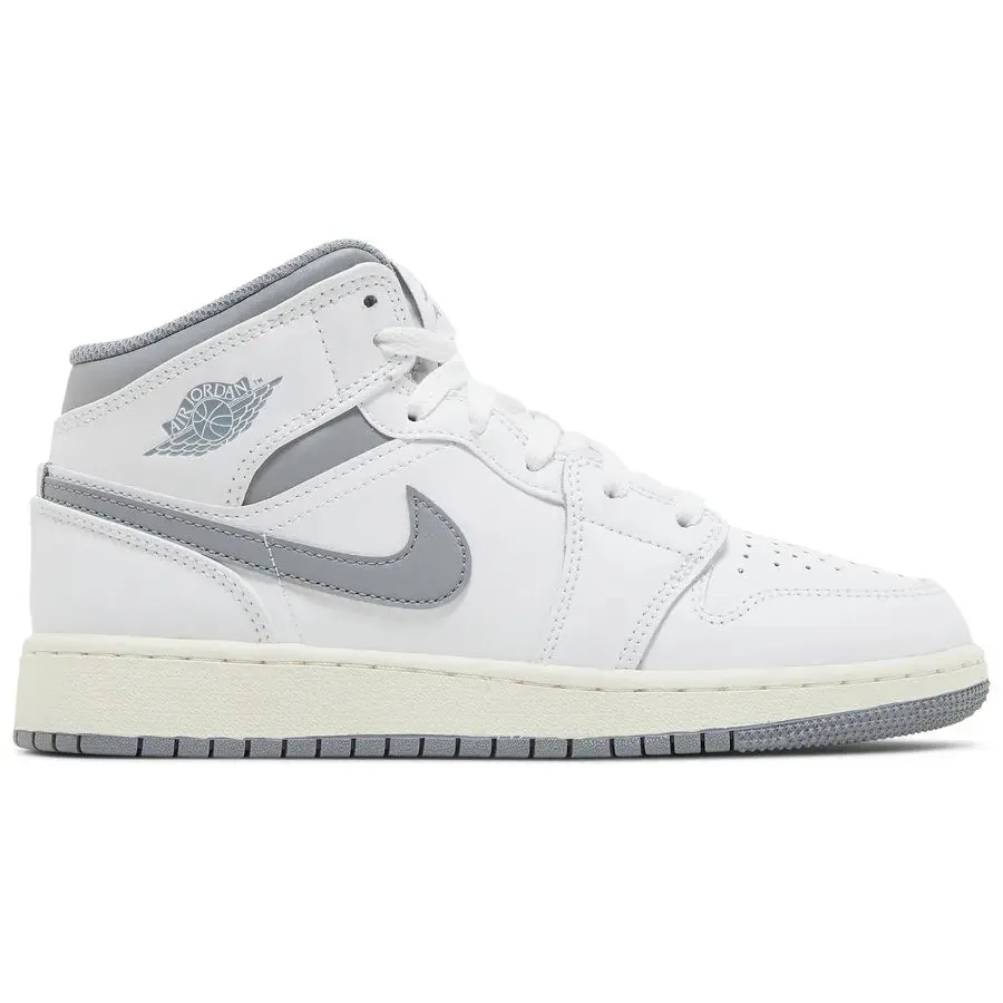 Nike Air Jordan 1 Mid 'Neutral Grey' GS
