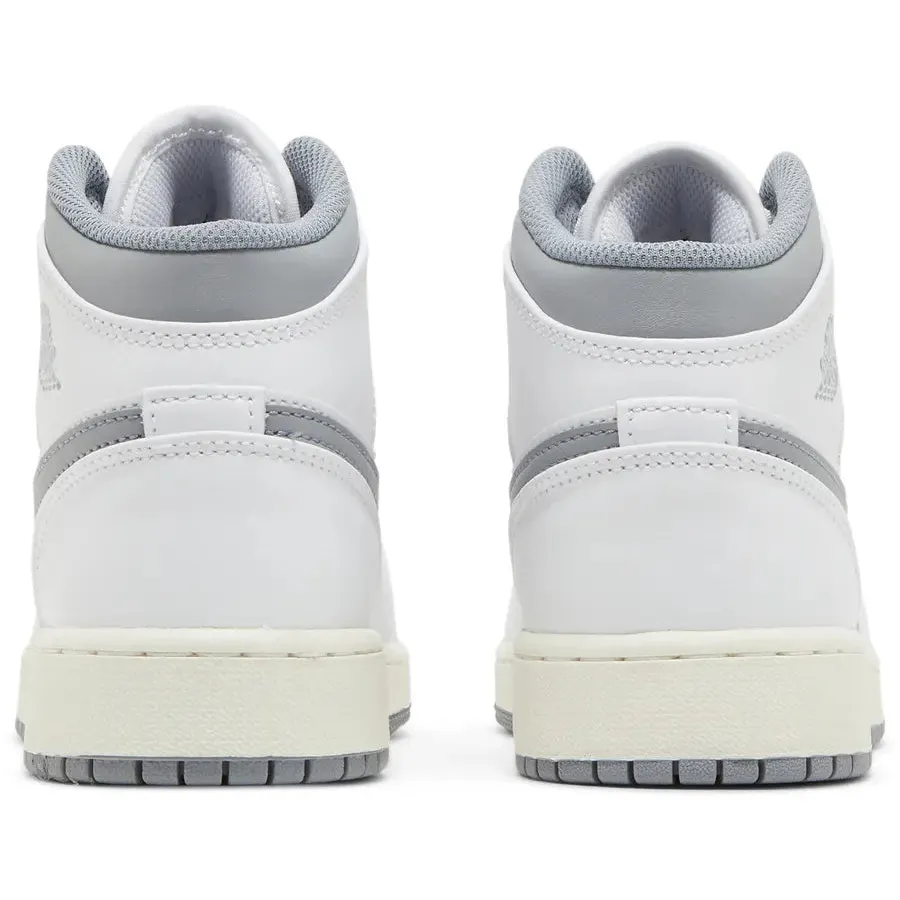 Nike Air Jordan 1 Mid 'Neutral Grey' GS - Image 2