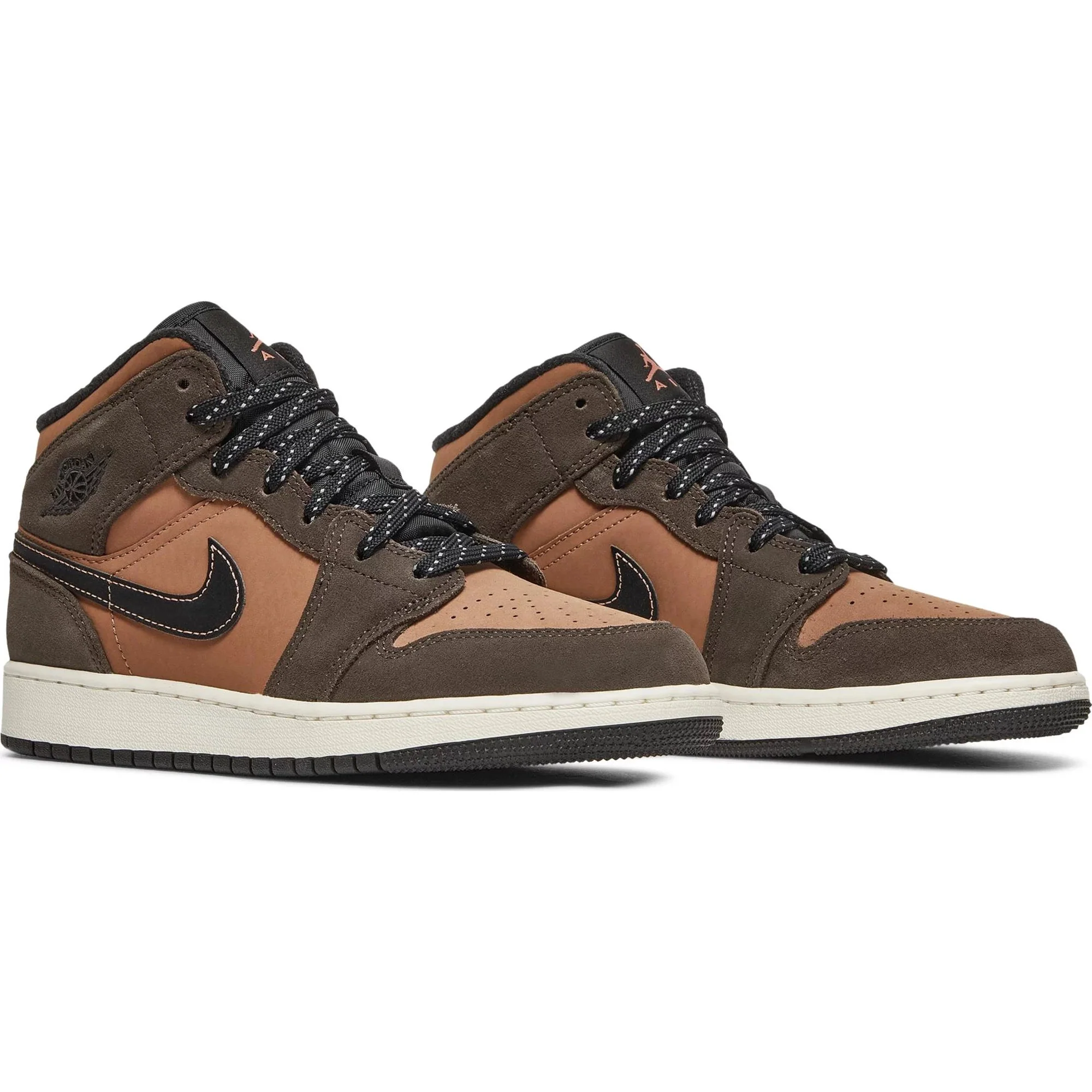 Nike Air Jordan 1 Mid SE GS 'Earth Tone' - Image 5