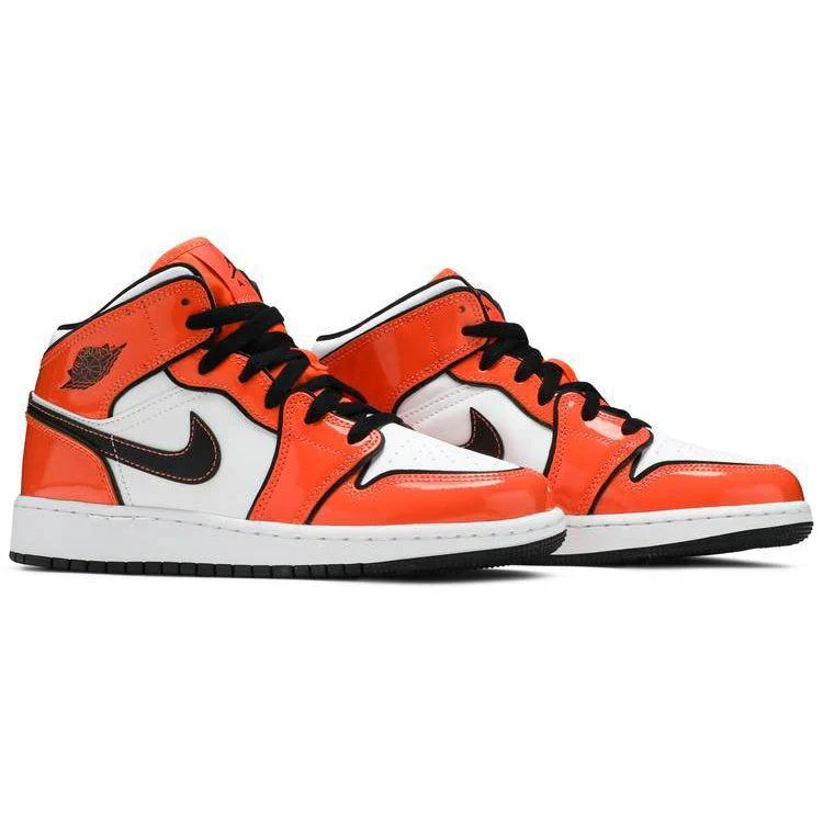 Nike Air Jordan 1 Mid SE GS 'Turf Orange' - Image 5