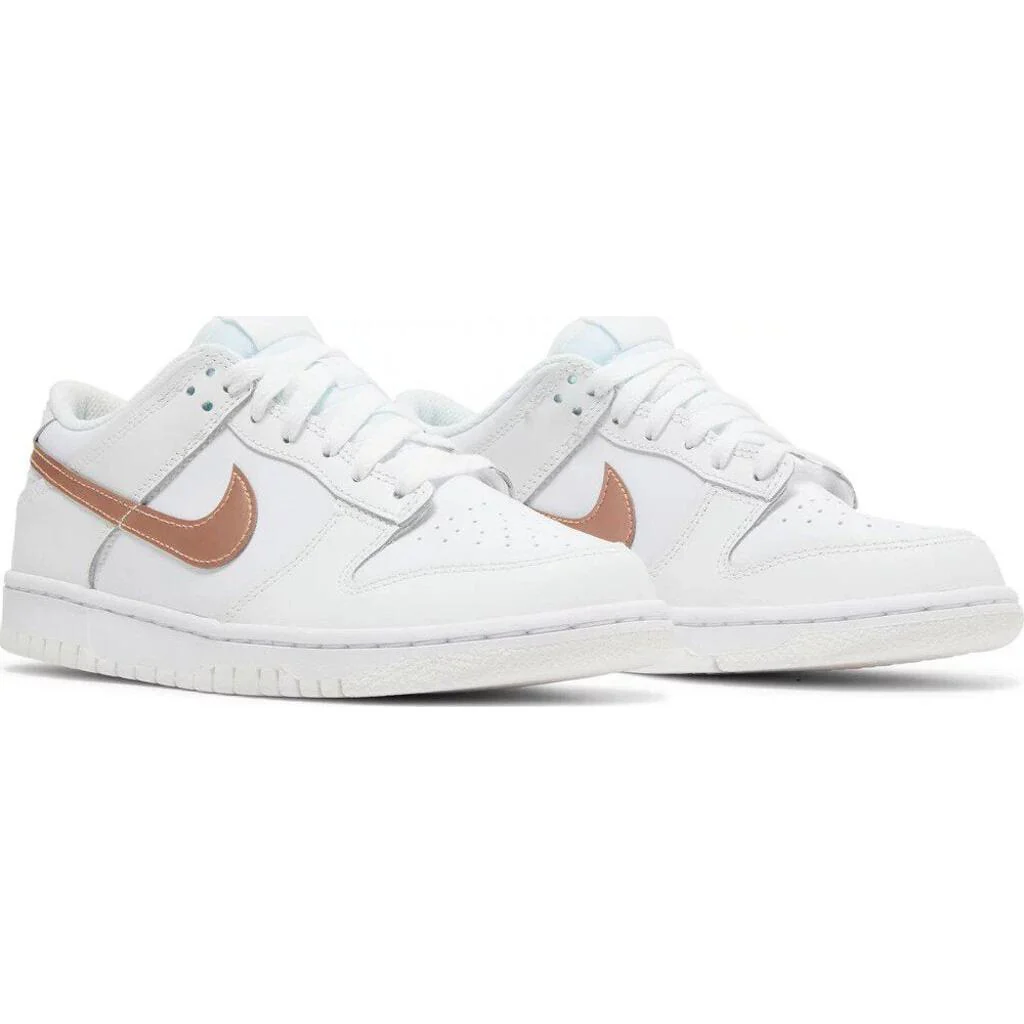 Nike Dunk Low 'White Metallic Red Bronze' GS - Image 3
