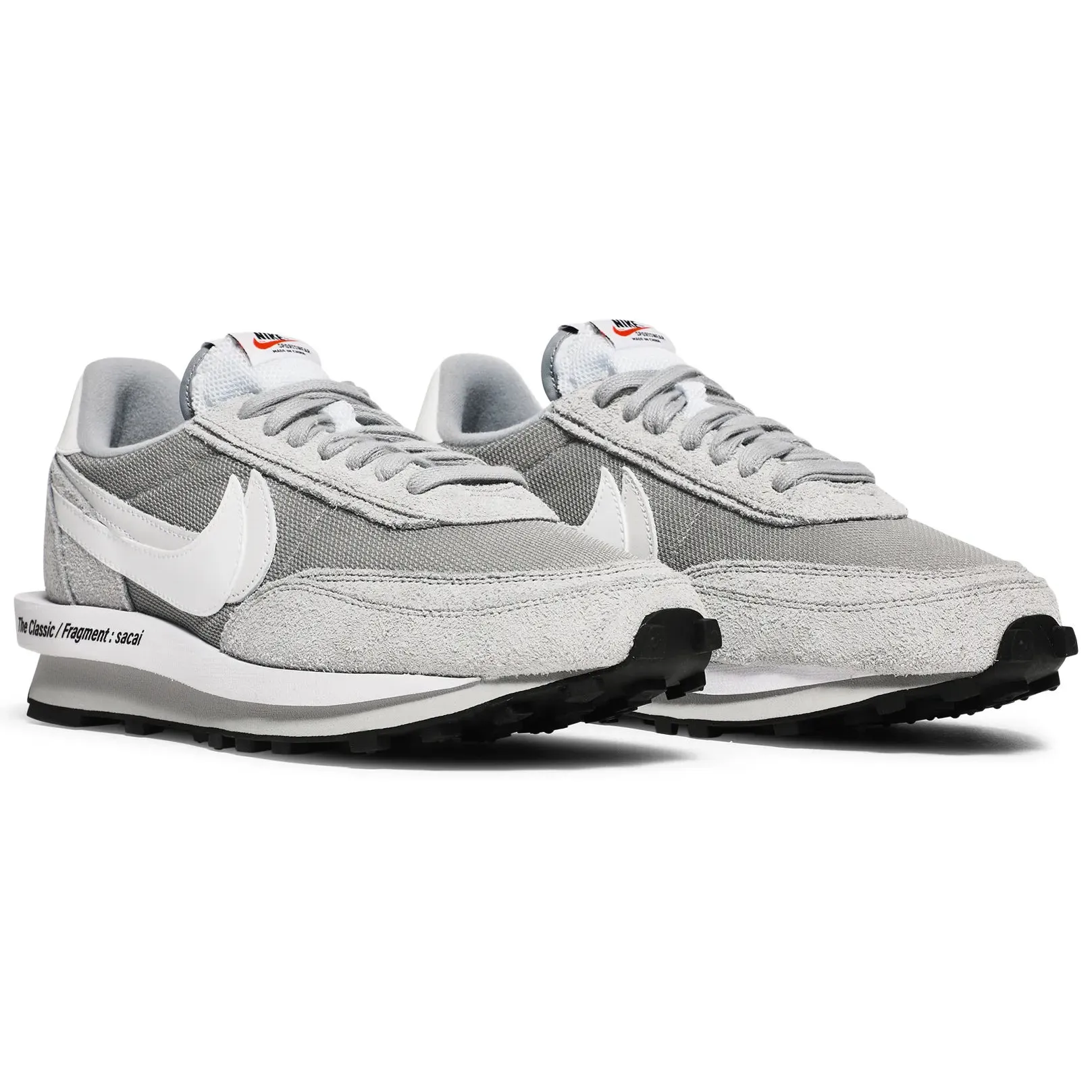 Nike Fragment Design x Sacai x LDV Waffle 'Light Smoke Grey' M - Image 3