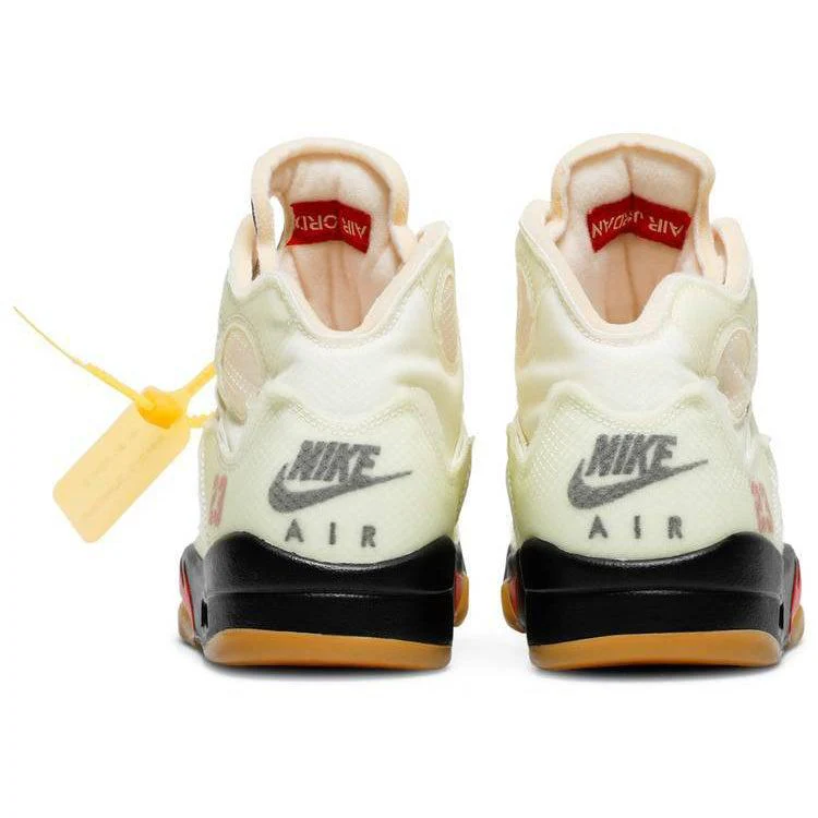Nike Off-White x Air Jordan 5 SP Sail - Image 4