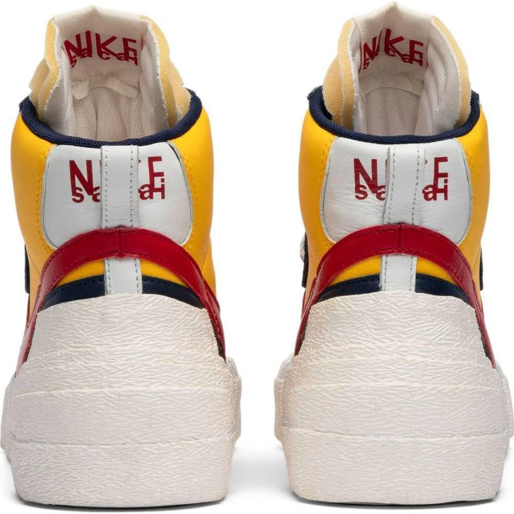 Nike Sacai x Blazer Mid 'Maize Navy' - Image 4