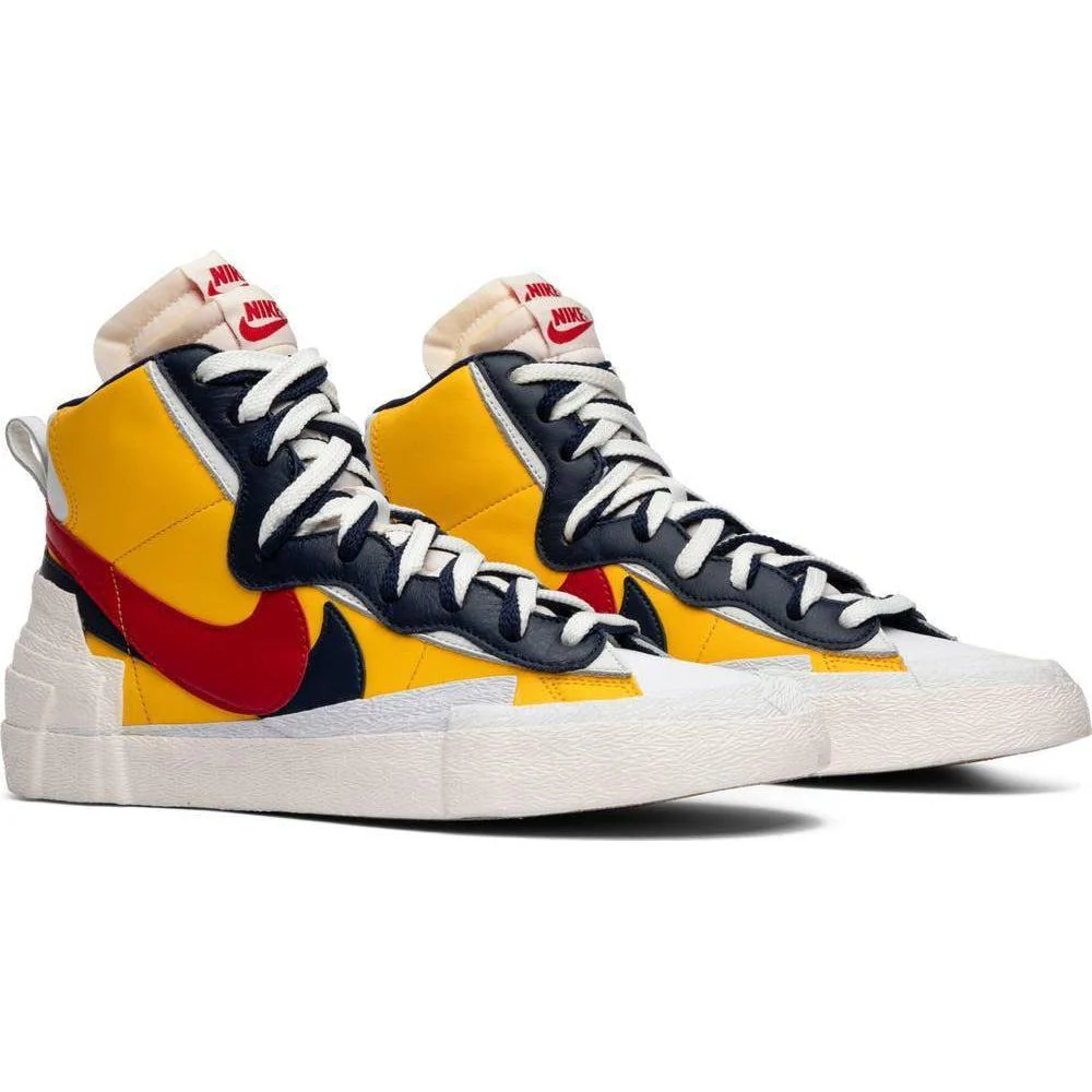 Nike Sacai x Blazer Mid 'Maize Navy' - Image 5
