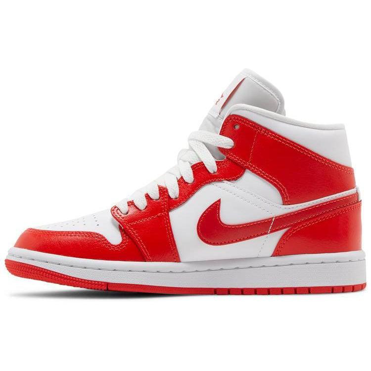 Nike Wmns Air Jordan 1 Mid 'Habanero Red' - Image 2