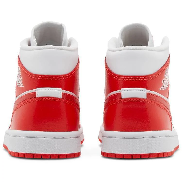 Nike Wmns Air Jordan 1 Mid 'Habanero Red' - Image 4